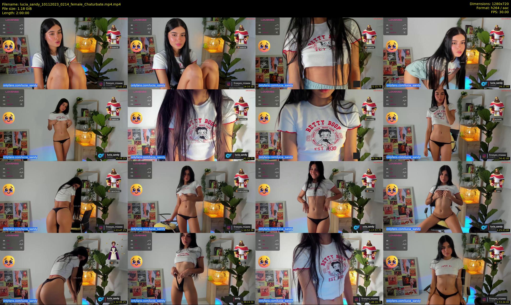 lucia_sandy — 120 minute Chaturbate female cam show recording, 720p, Nov 10, 2023