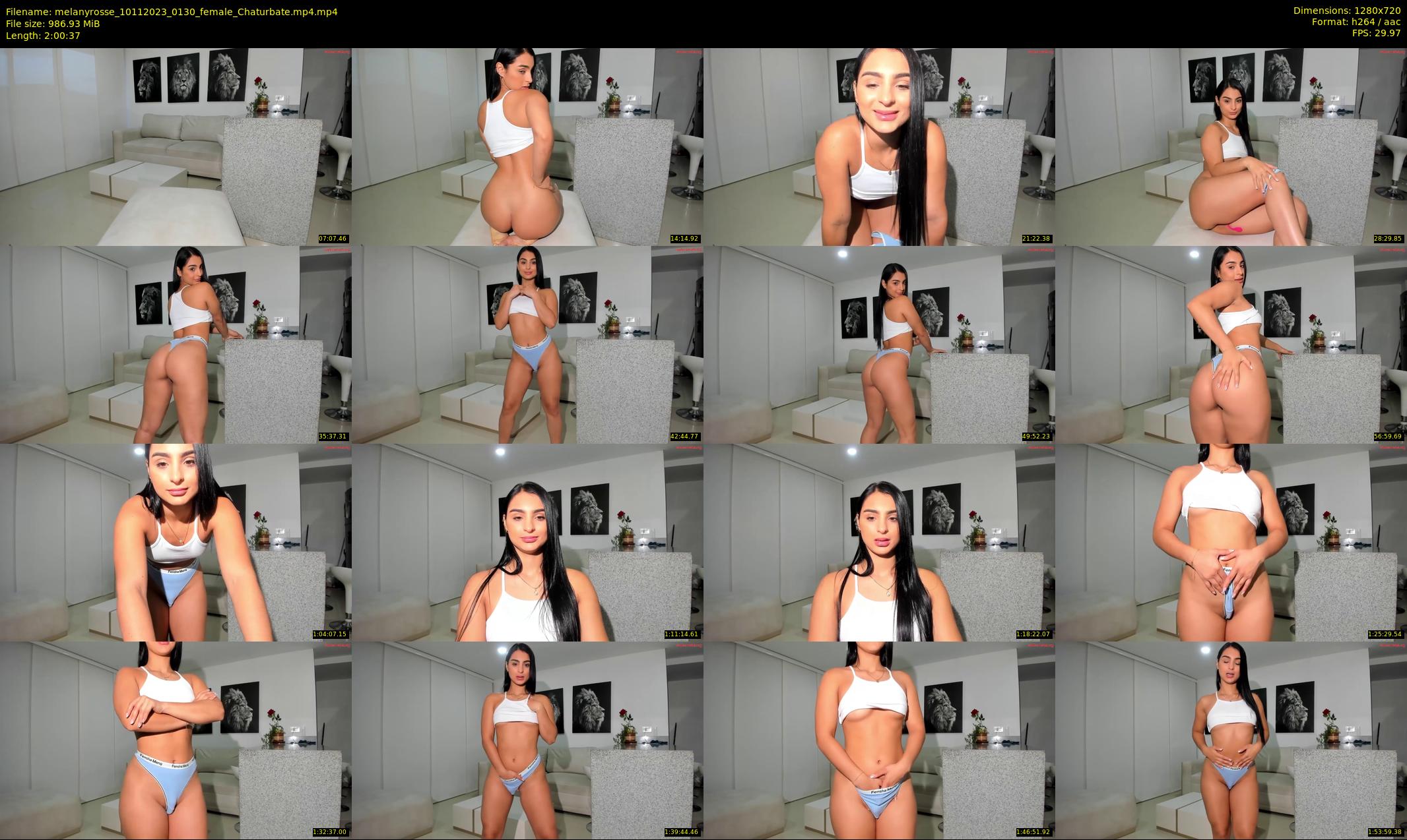 melanyrosse — 121 minute Chaturbate female cam show recording, 720p, Nov 10, 2023