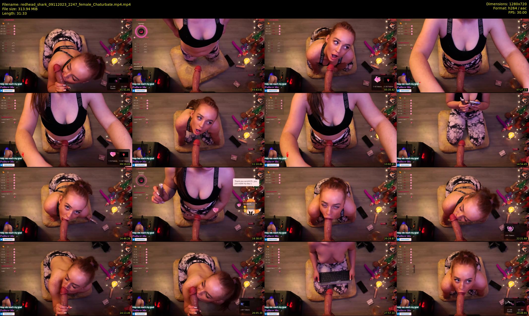 redhead_shark — 32 minute Chaturbate female cam show recording, 720p, Nov 9, 2023