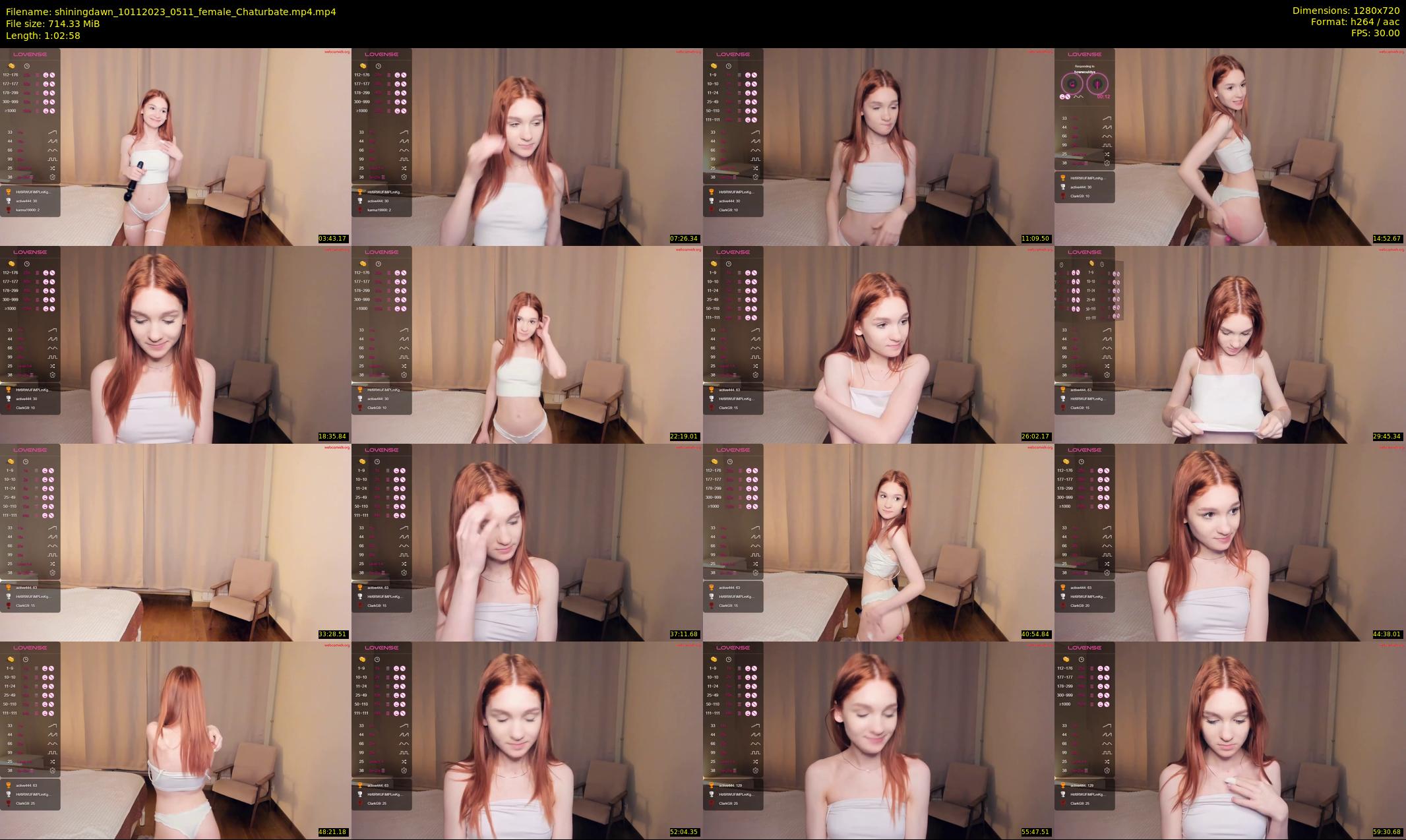 shiningdawn — 63 minute Chaturbate female cam show recording, 720p, Nov 10, 2023