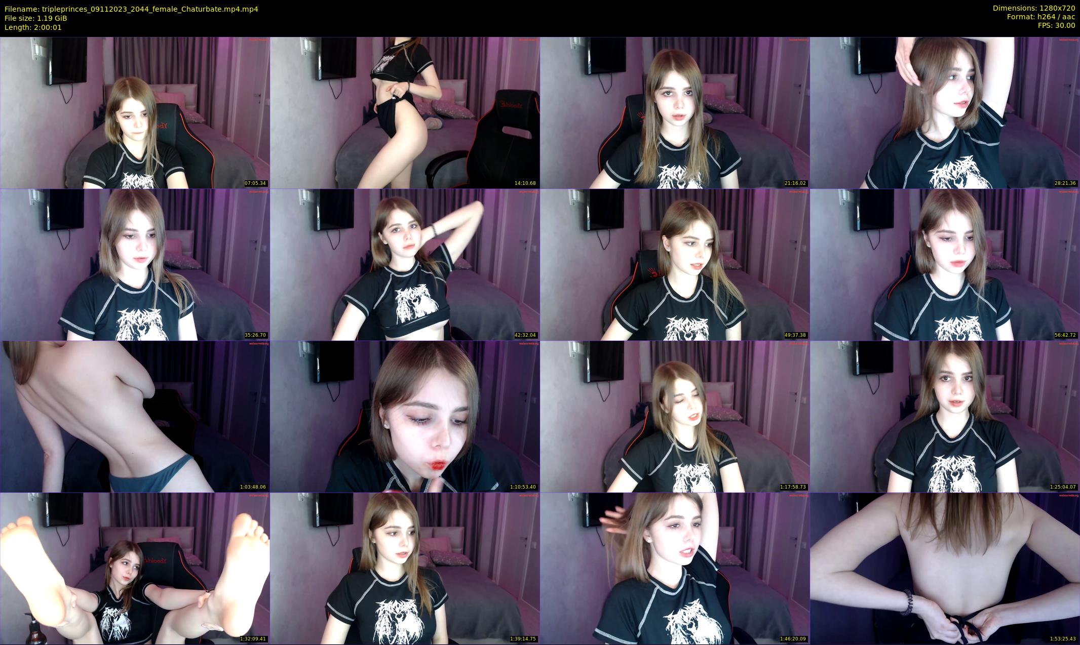 tripleprinces — 121 minute Chaturbate female cam show recording, 720p, Nov 9, 2023
