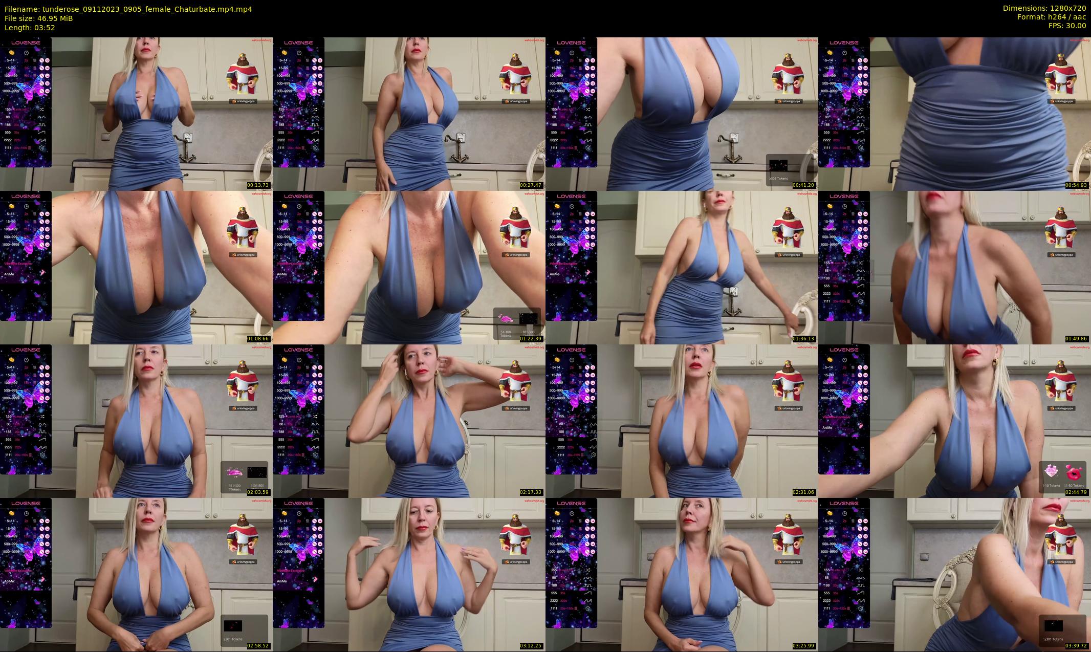tunderose — 4 minute Chaturbate female cam show recording, 720p, Nov 9, 2023