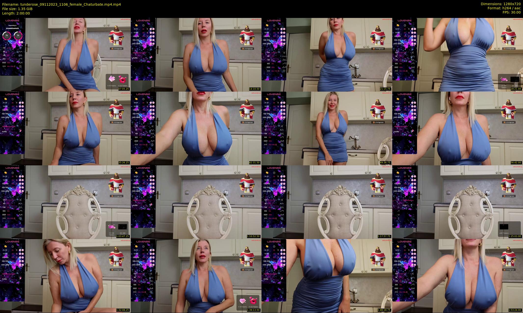 tunderose — 120 minute Chaturbate female cam show recording, 720p, Nov 9, 2023
