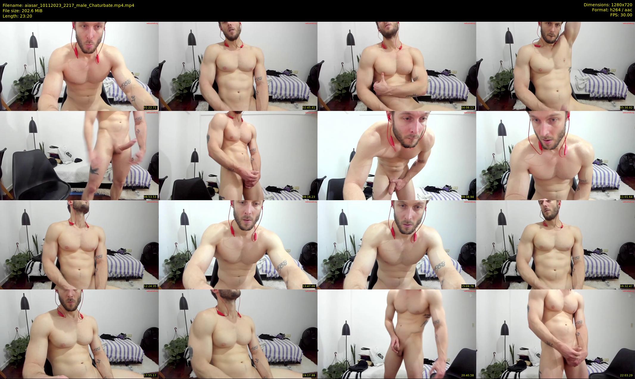 aiasar — 24 minute Chaturbate male cam show recording, 720p, Nov 10, 2023