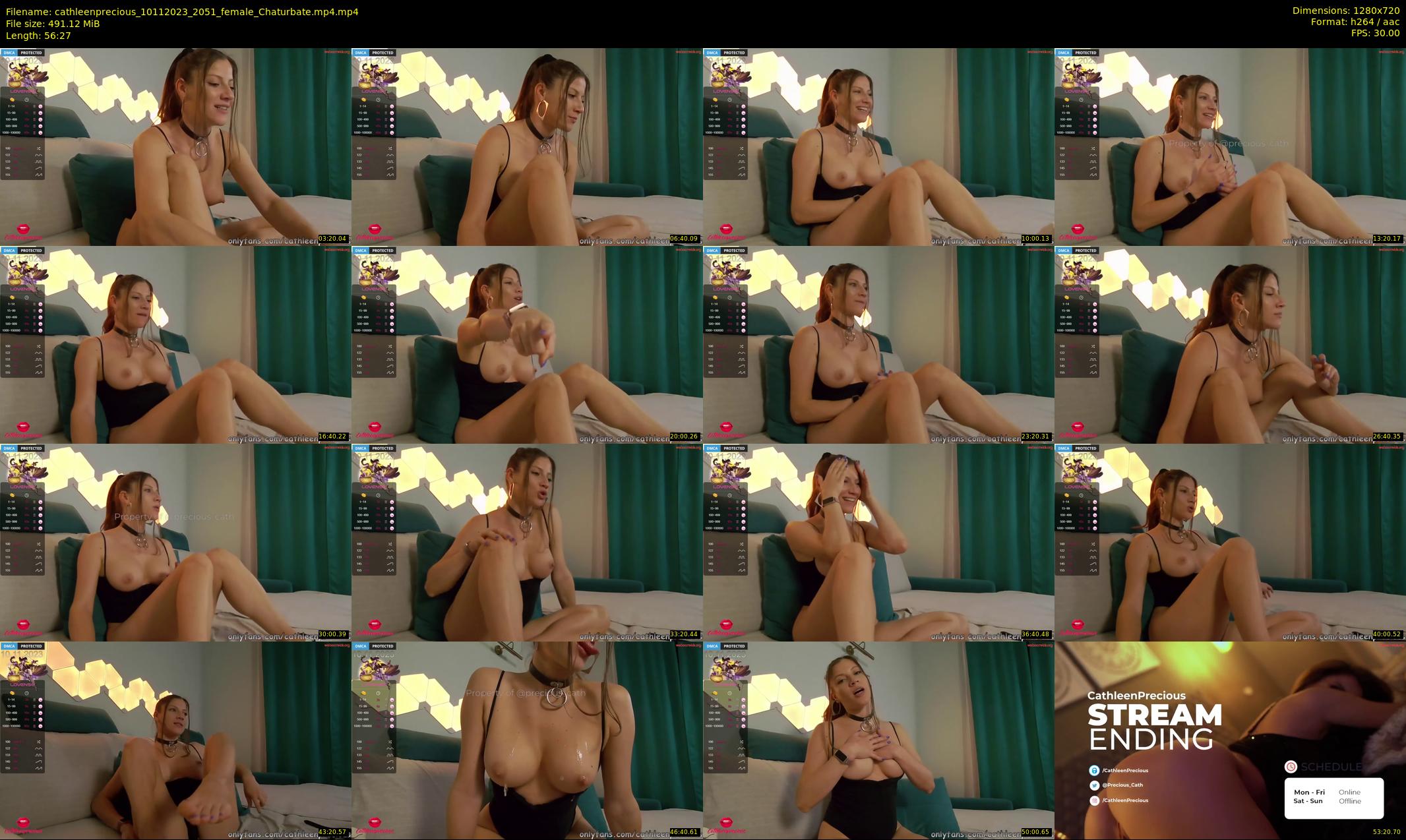 cathleenprecious — 57 minute Chaturbate female cam show recording, 720p, Nov 10, 2023