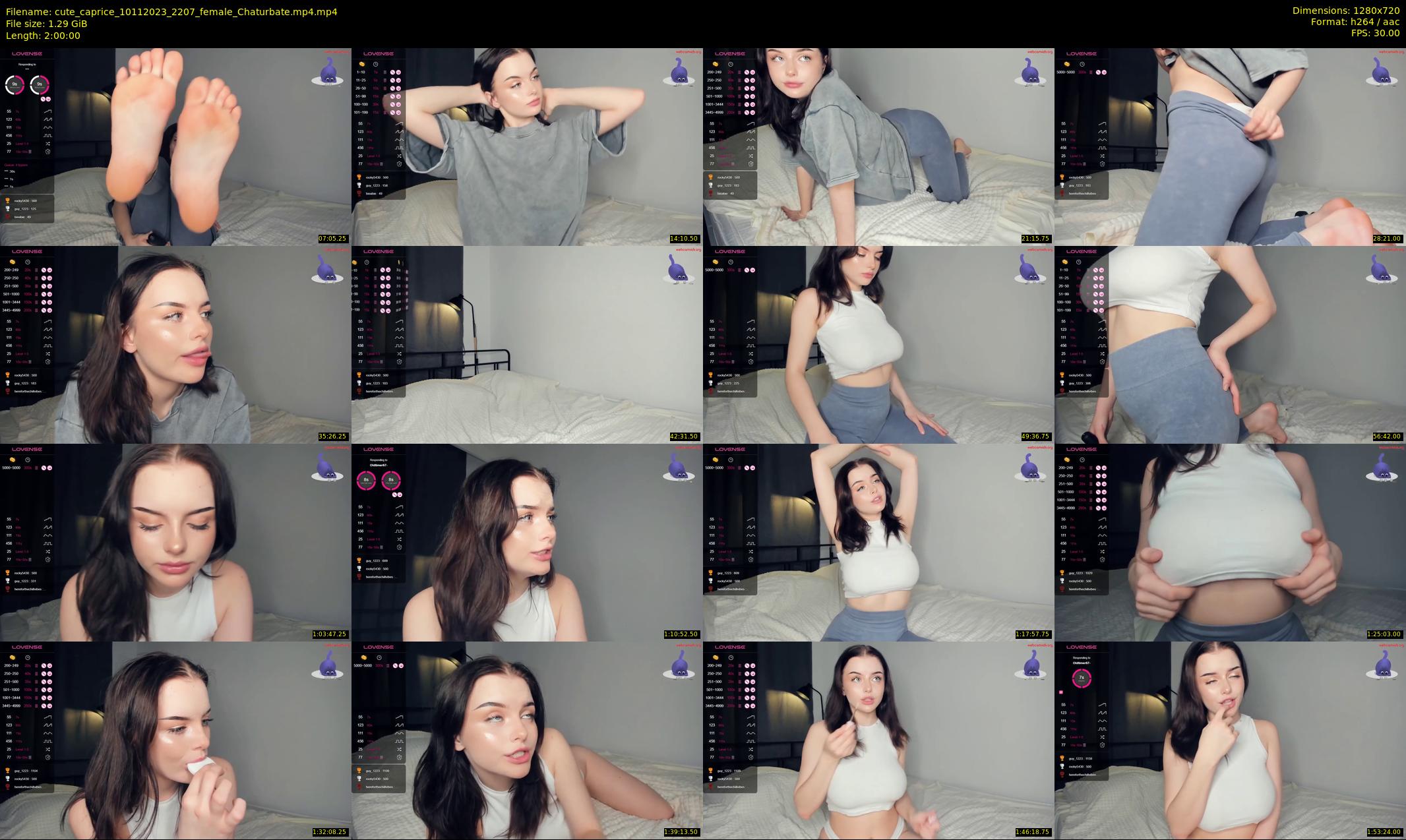 cute_caprice — 120 minute Chaturbate female cam show recording, 720p, Nov 10, 2023