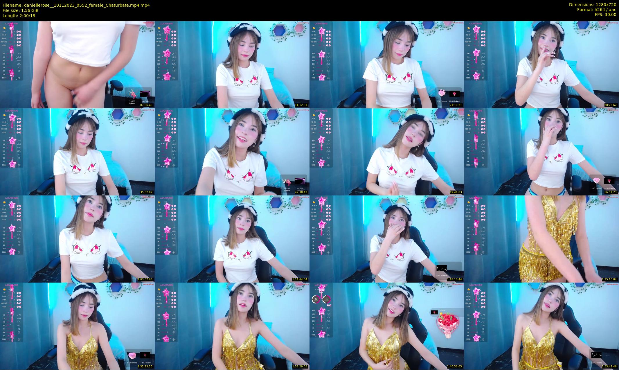 daniellerose_ — 121 minute Chaturbate female cam show recording, 720p, Nov 10, 2023