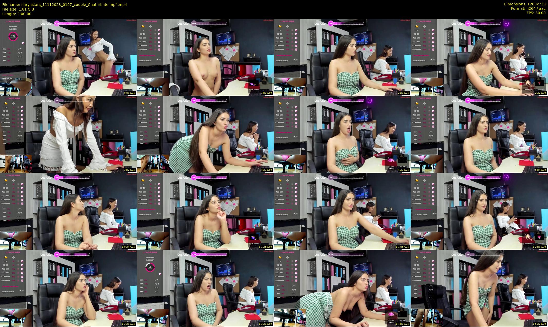daryastars — 120 minute Chaturbate couple cam show recording, 720p, Nov 11, 2023