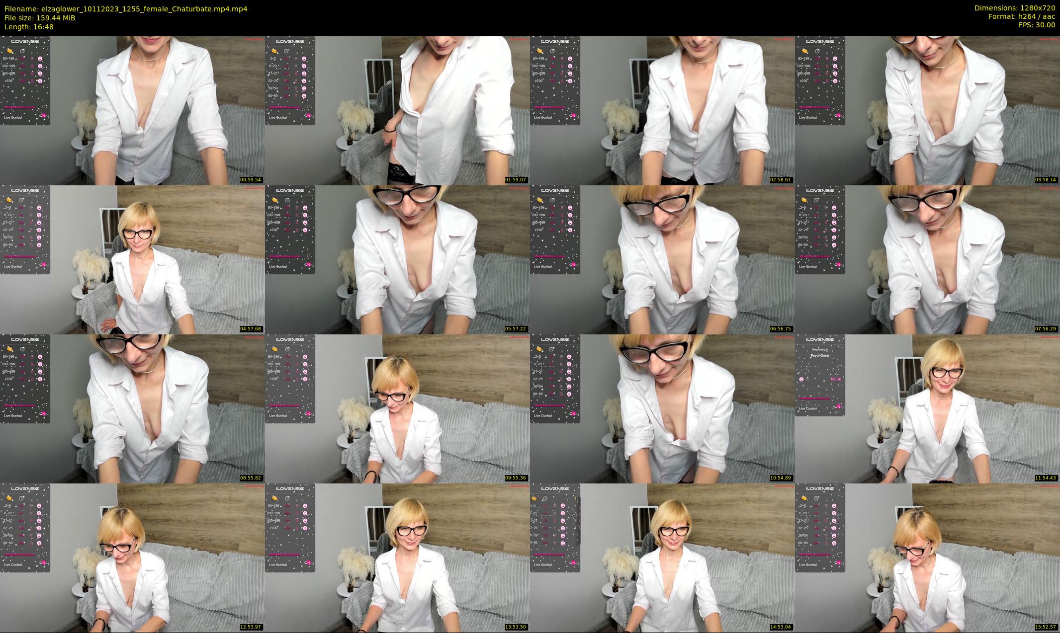 elzaglower — 17 minute Chaturbate female cam show recording, 720p, Nov 10, 2023