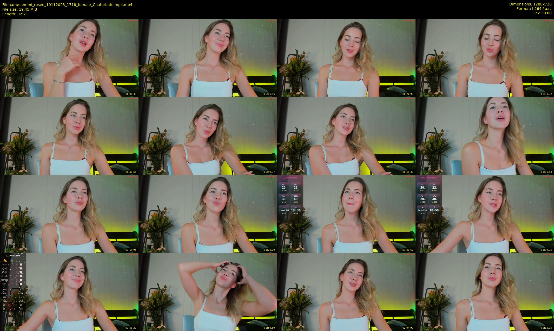 emmi_rosee — 3 minute Chaturbate female cam show recording, 720p, Nov 10, 2023