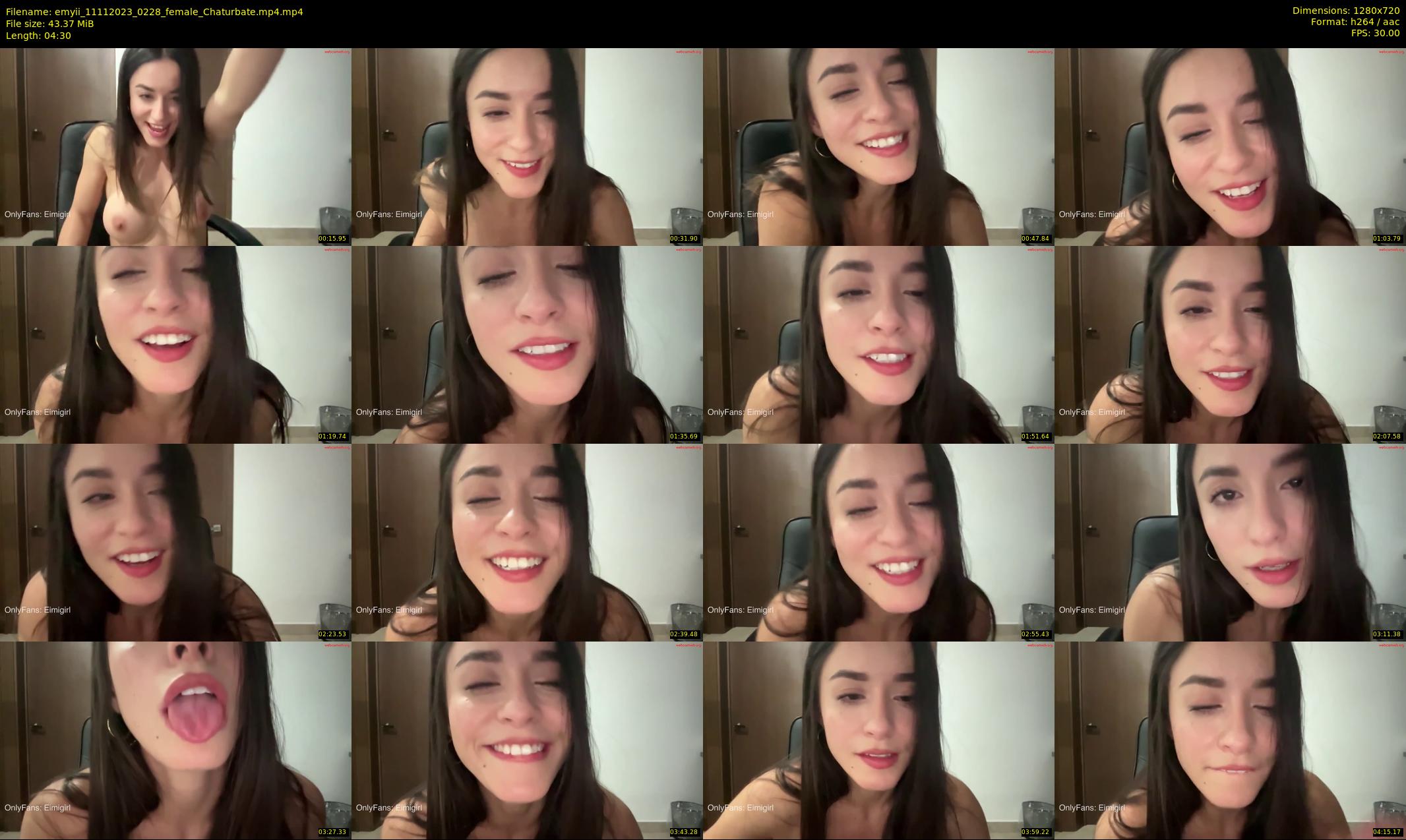 emyii — 5 minute Chaturbate female cam show recording, 720p, Nov 11, 2023