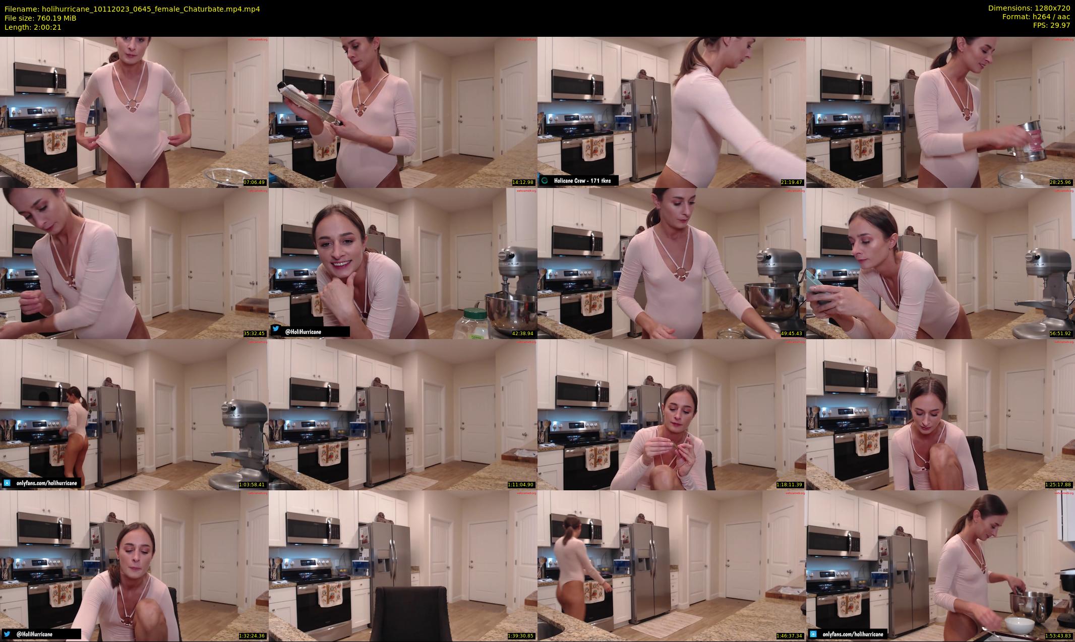 holihurricane — 121 minute Chaturbate female cam show recording, 720p, Nov 10, 2023