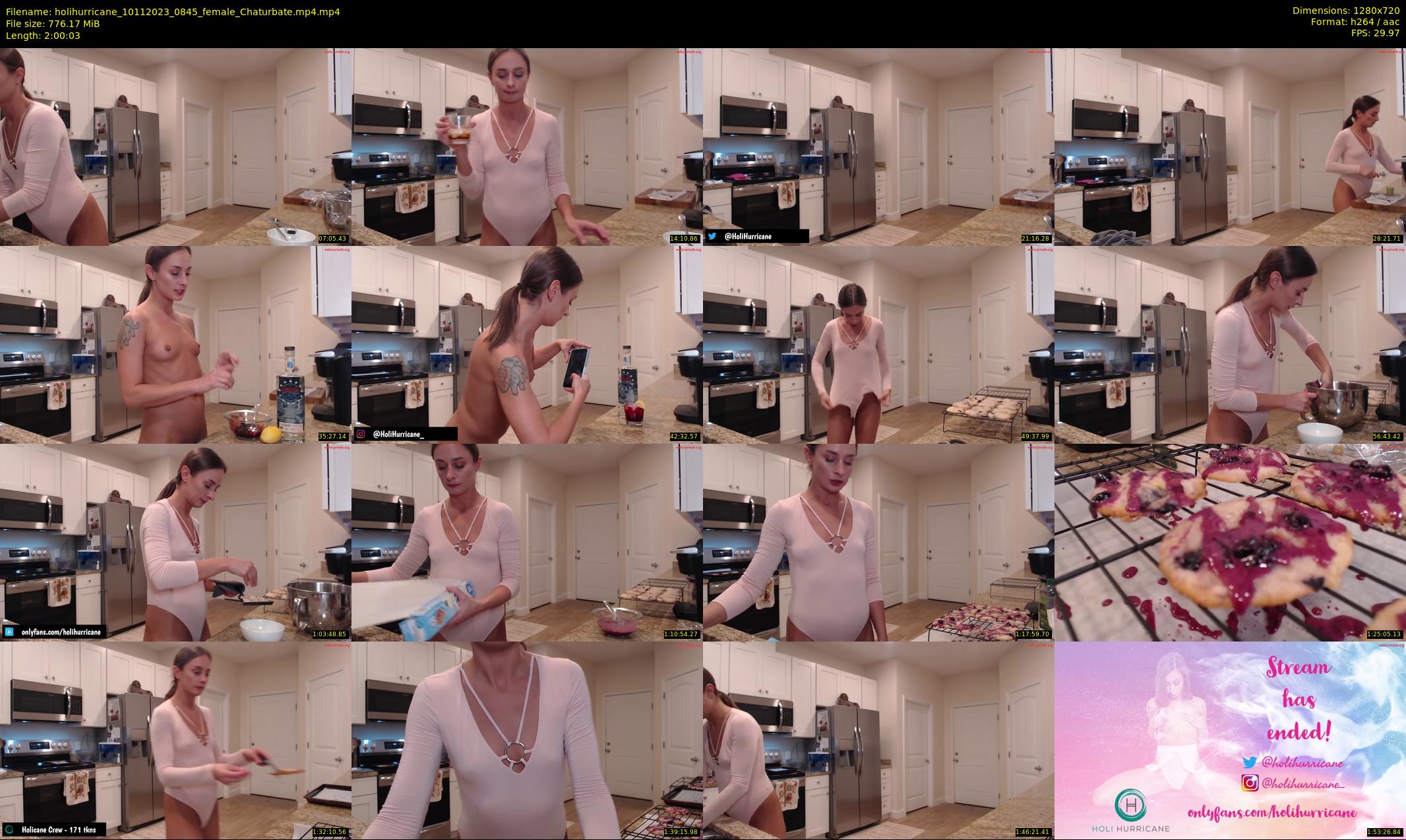 holihurricane — 121 minute Chaturbate female cam show recording, 720p, Nov 10, 2023