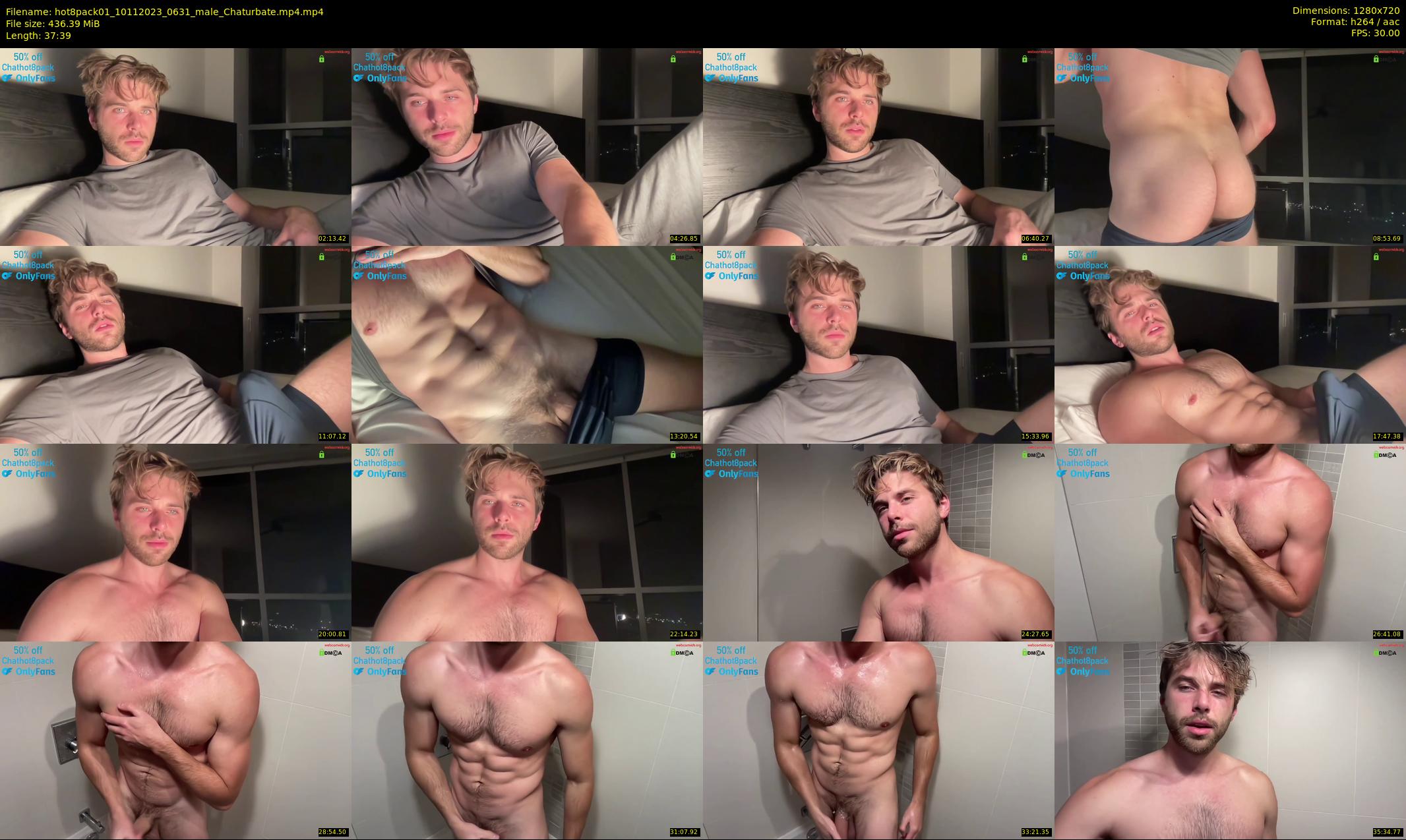 hot8pack01 — 38 minute Chaturbate male cam show recording, 720p, Nov 10, 2023