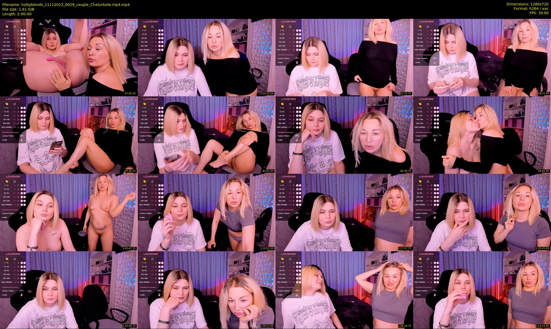 hottyblonds — 120 minute Chaturbate couple cam show recording, 720p, Nov 11, 2023