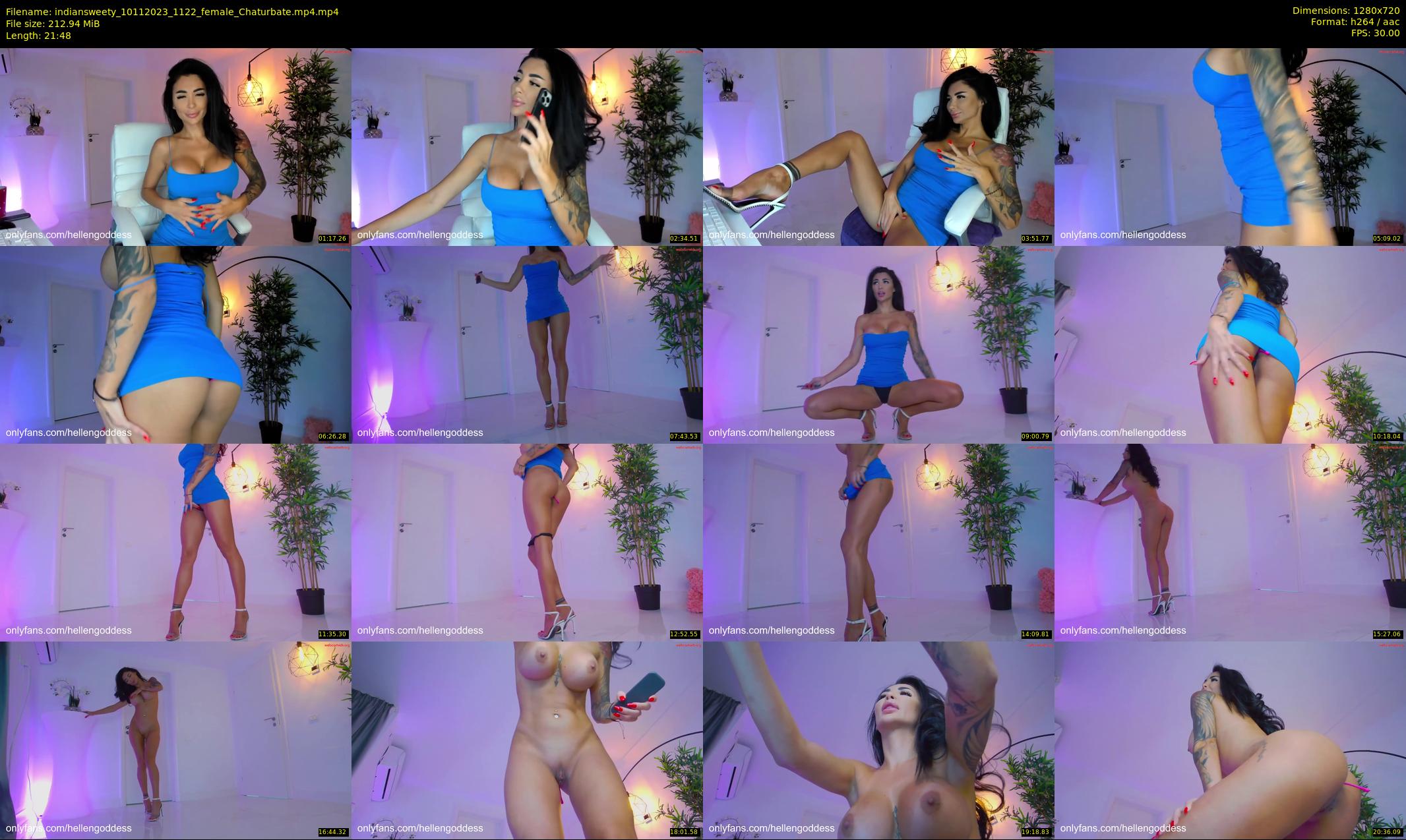 indiansweety — 22 minute Chaturbate female cam show recording, 720p, Nov 10, 2023