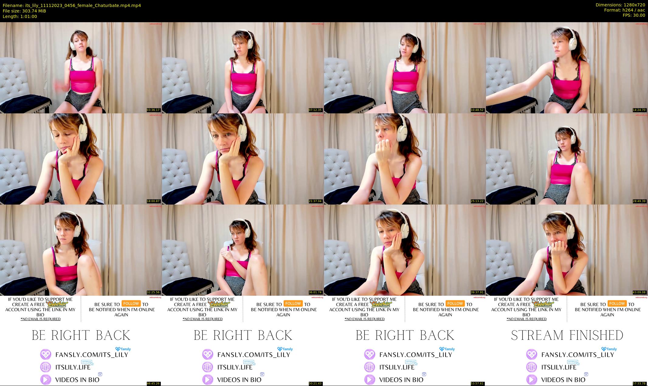 its_lily — 61 minute Chaturbate female cam show recording, 720p, Nov 11, 2023