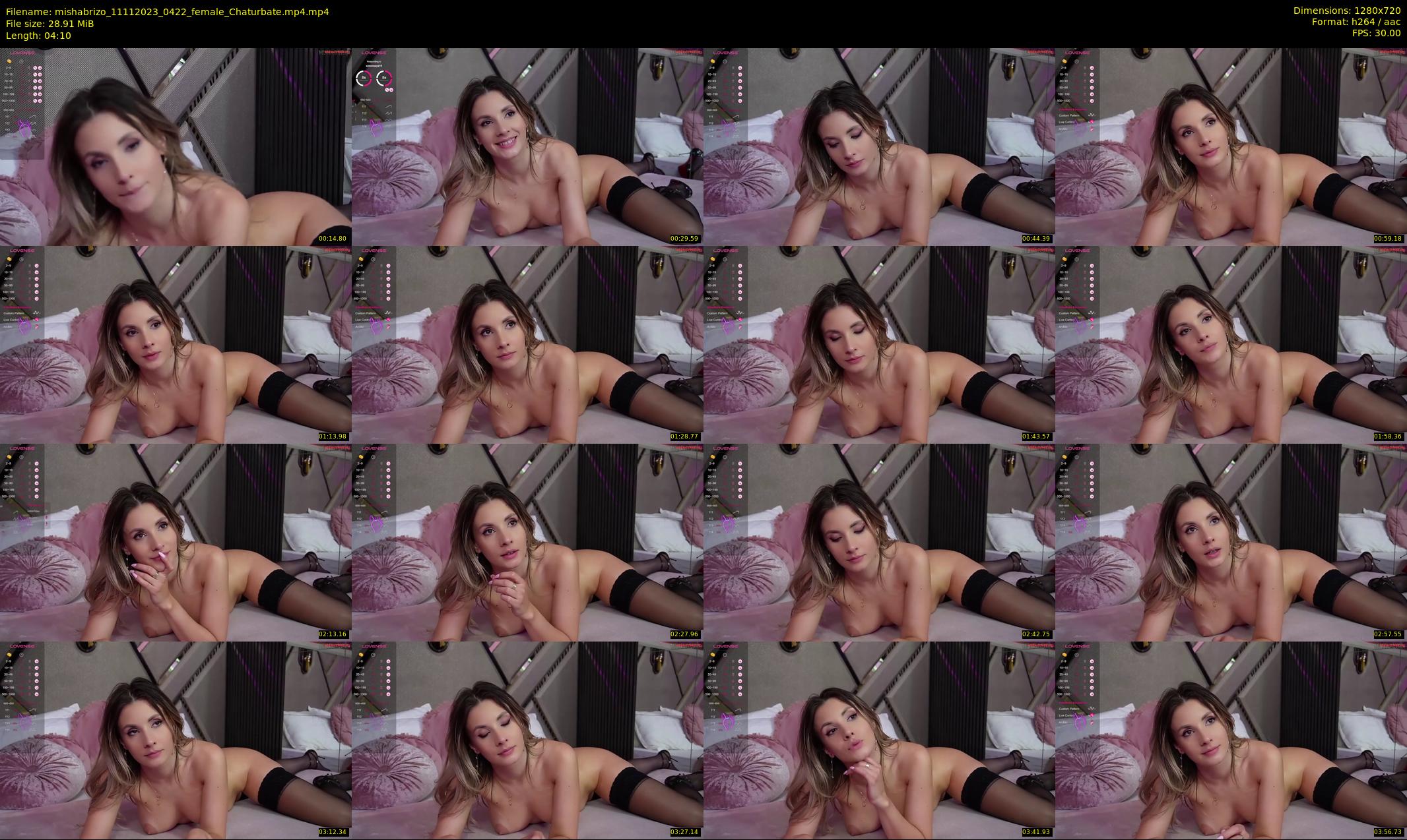 mishabrizo — 5 minute Chaturbate female cam show recording, 720p, Nov 11, 2023