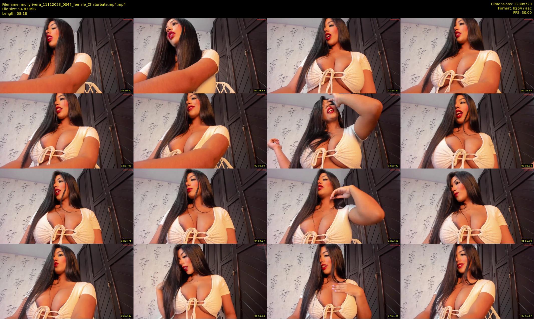 mollyrivera — 9 minute Chaturbate female cam show recording, 720p, Nov 11, 2023