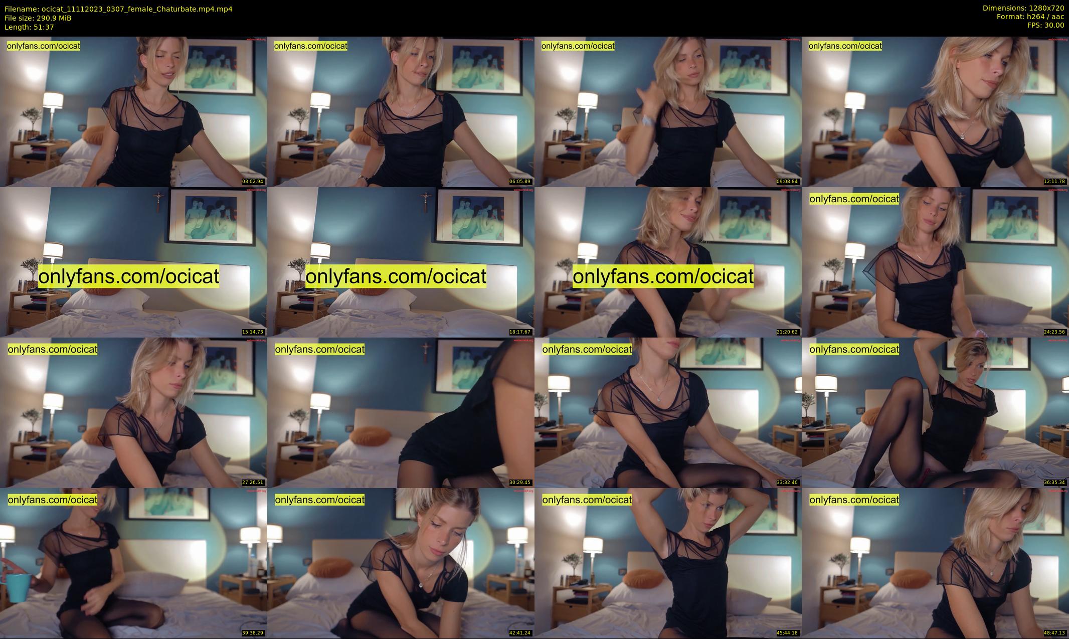 ocicat — 52 minute Chaturbate female cam show recording, 720p, Nov 11, 2023