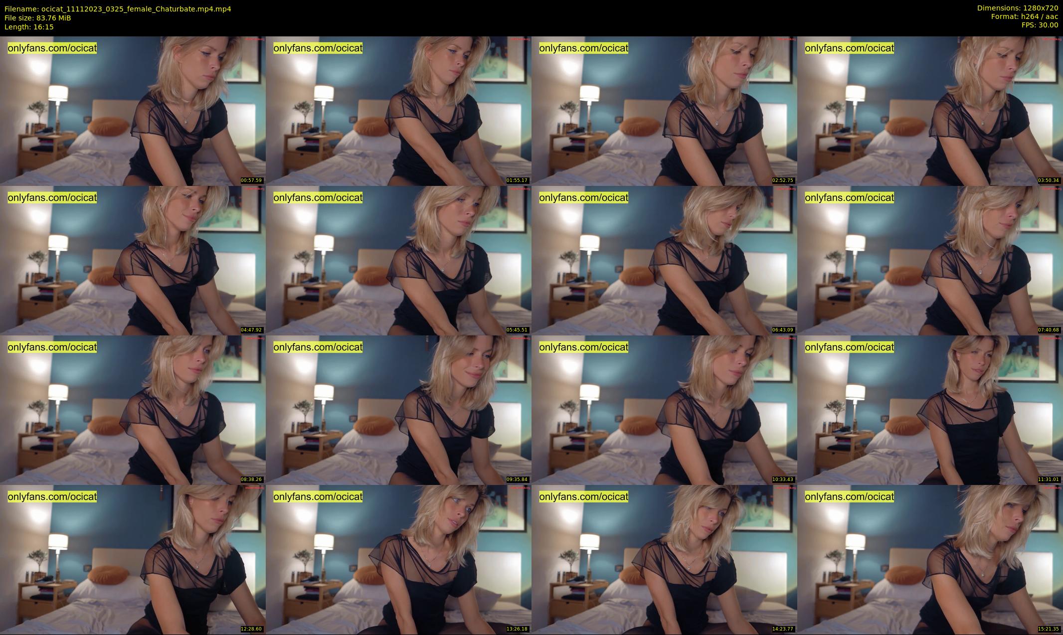 ocicat — 17 minute Chaturbate female cam show recording, 720p, Nov 11, 2023