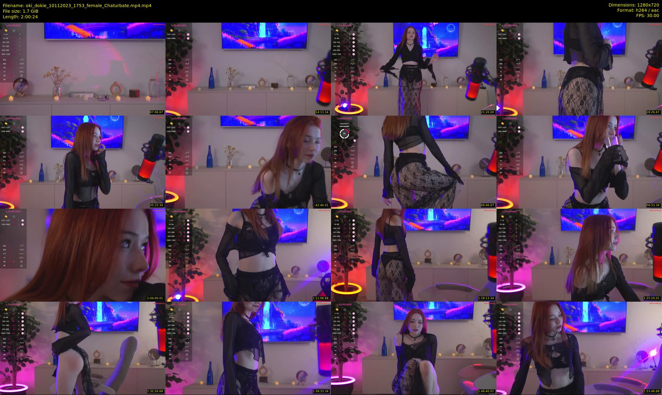 oki_dokie — 121 minute Chaturbate female cam show recording, 720p, Nov 10, 2023
