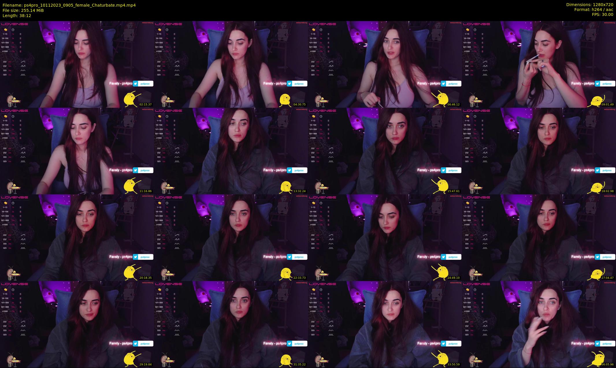 ps4pro — 39 minute Chaturbate female cam show recording, 720p, Nov 10, 2023