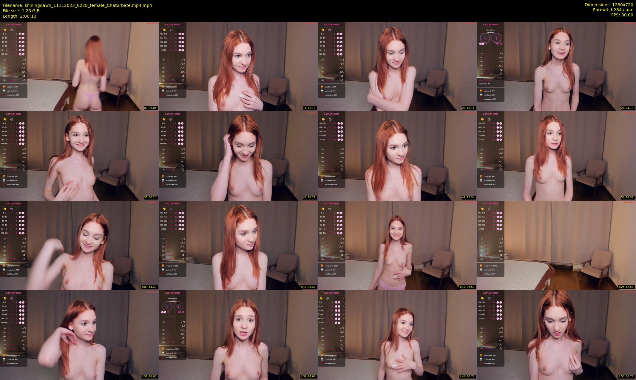 shiningdawn — 121 minute Chaturbate female cam show recording, 720p, Nov 11, 2023