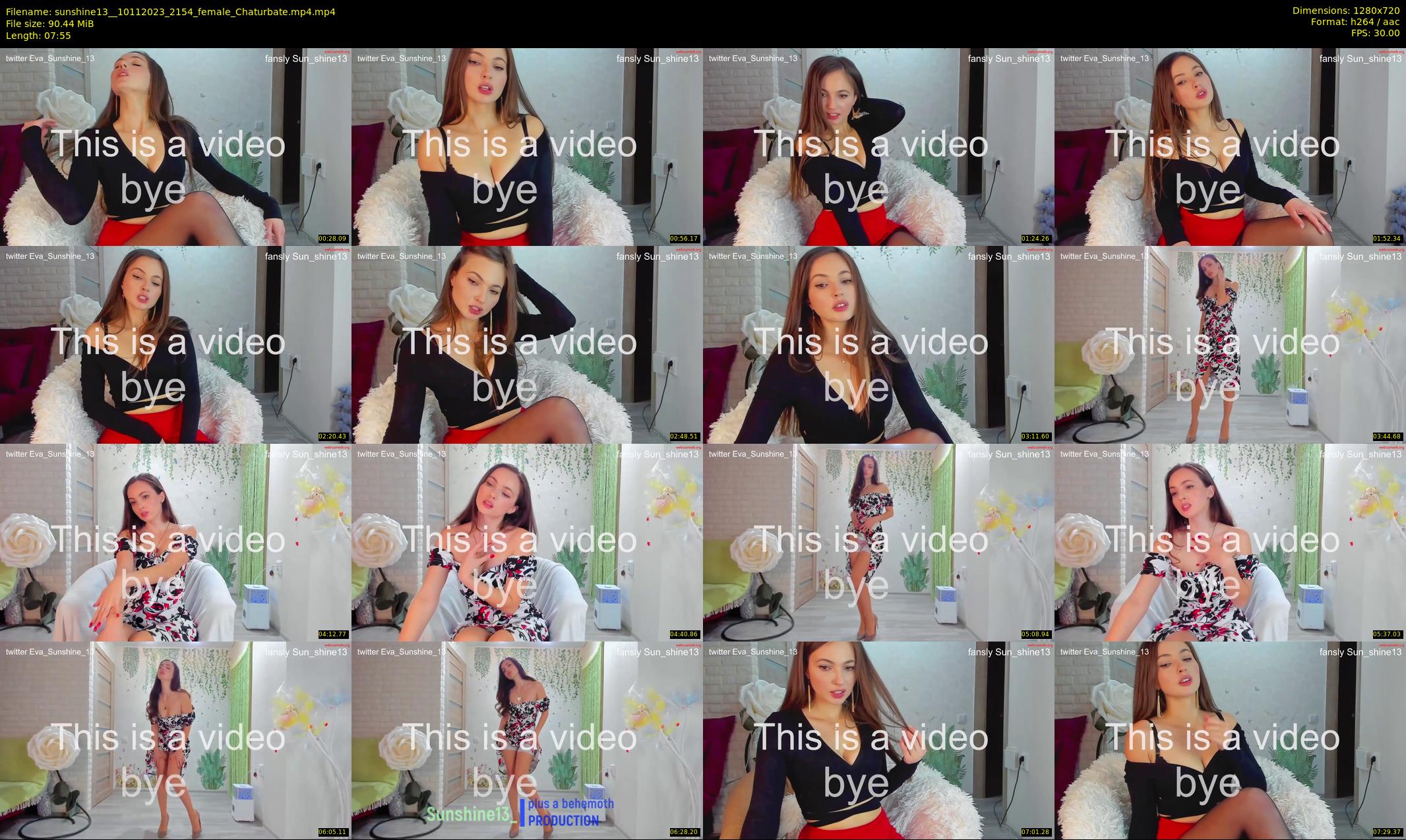 sunshine13_ — 8 minute Chaturbate female cam show recording, 720p, Nov 10, 2023