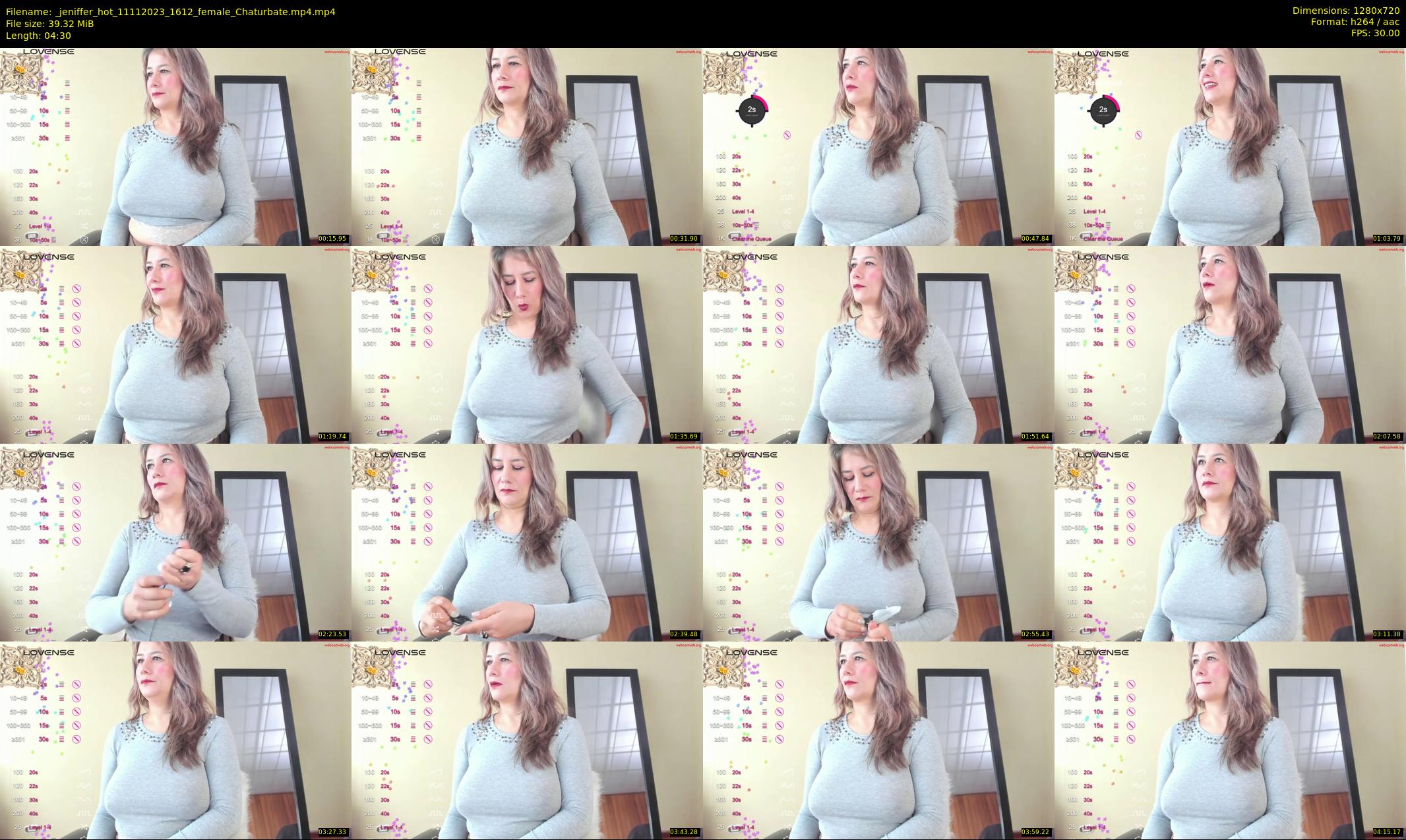 _jeniffer_hot — 5 minute Chaturbate female cam show recording, 720p, Nov 11, 2023