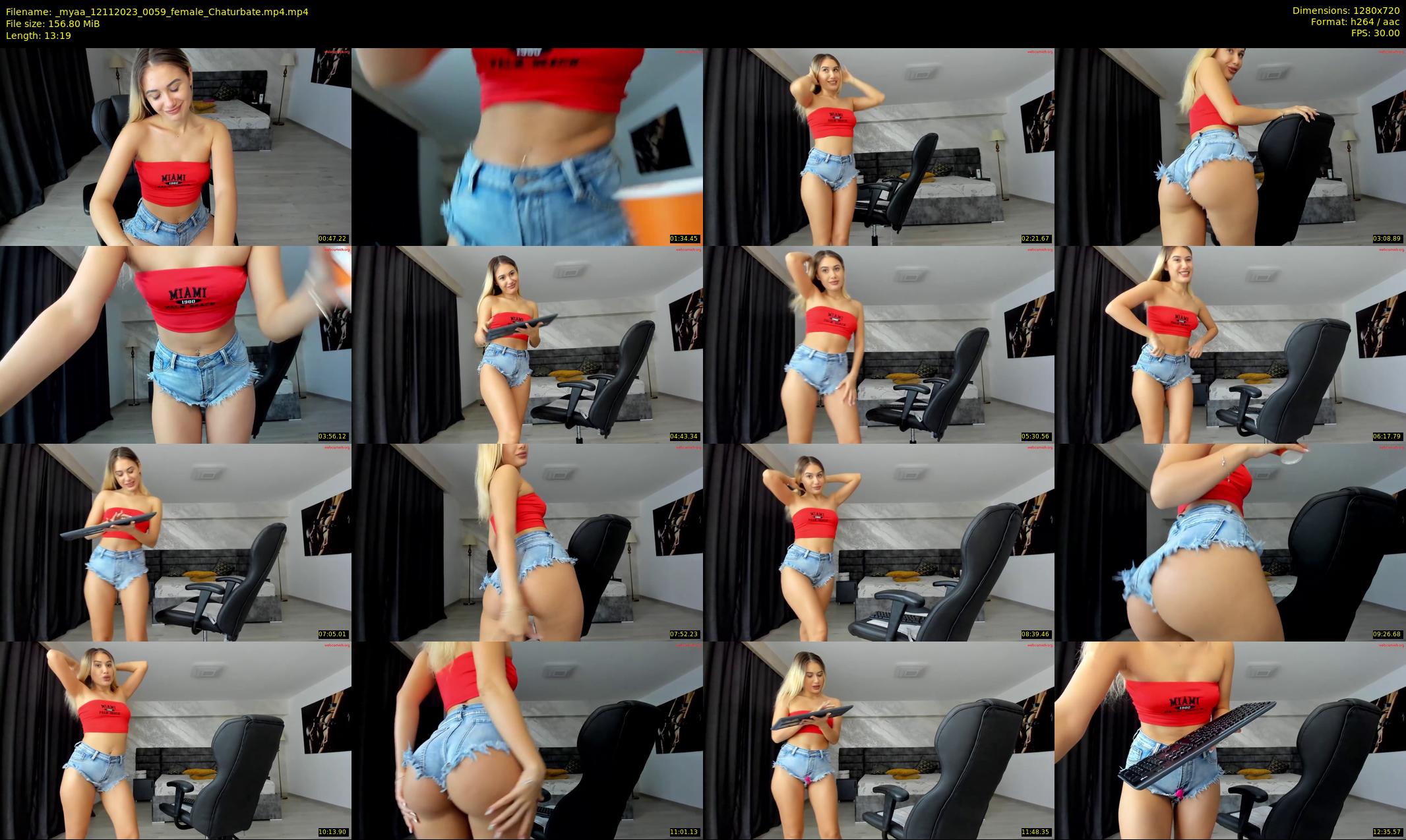 _myaa — 14 minute Chaturbate female cam show recording, 720p, Nov 12, 2023