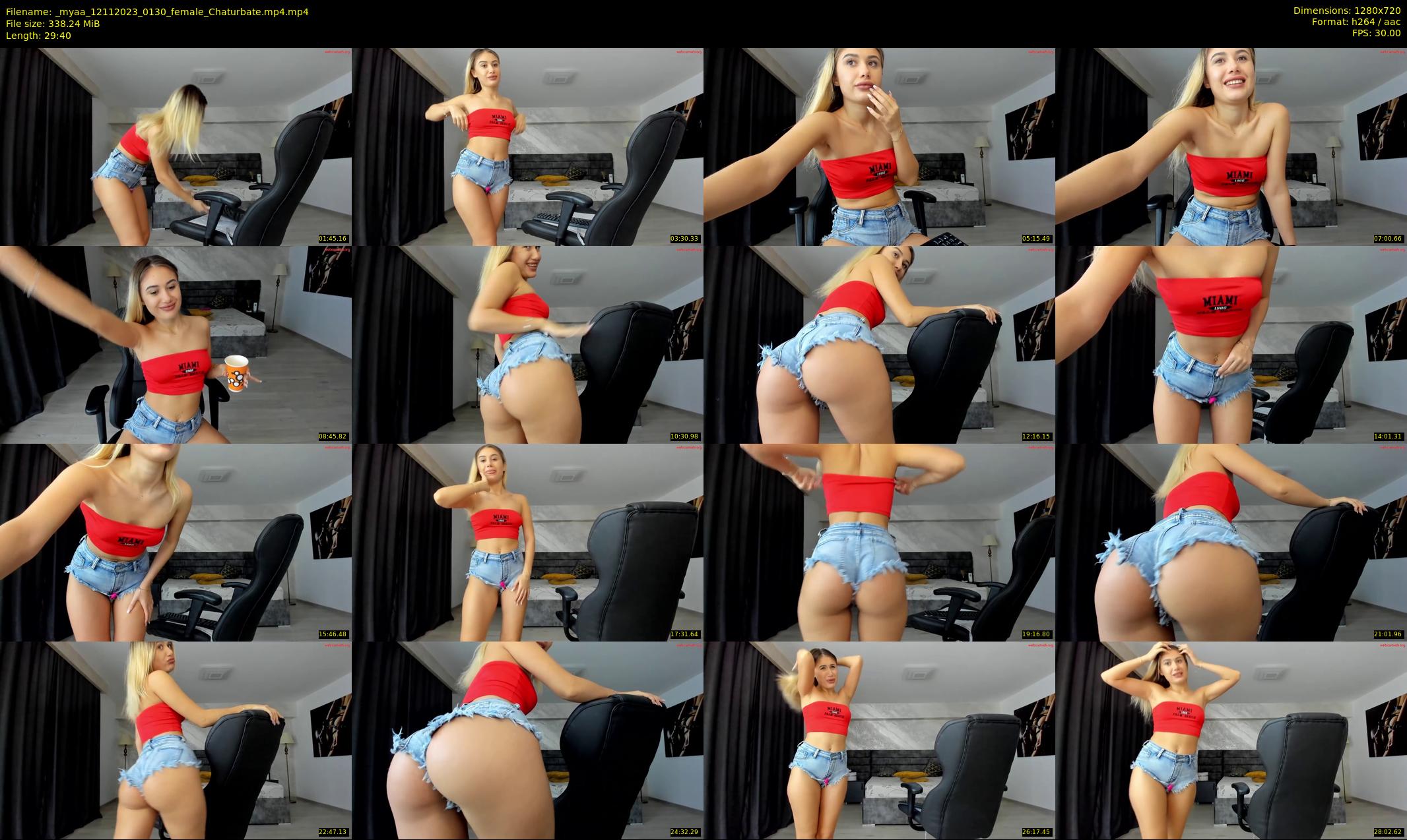 _myaa — 30 minute Chaturbate female cam show recording, 720p, Nov 12, 2023