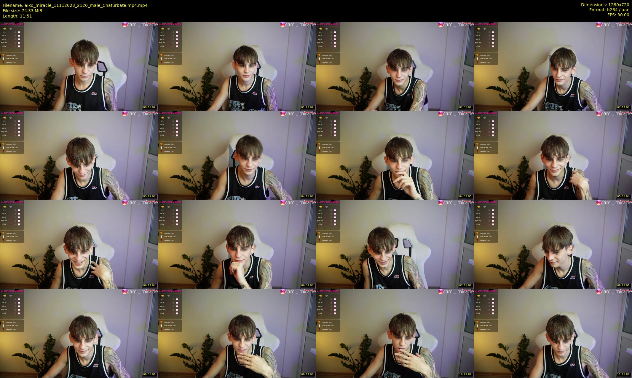 aiko_miracle — 12 minute Chaturbate male cam show recording, 720p, Nov 11, 2023