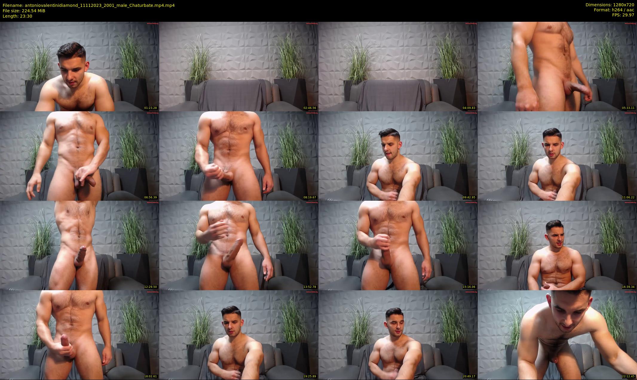 antoniovalentinidiamond — 24 minute Chaturbate male cam show recording, 720p, Nov 11, 2023