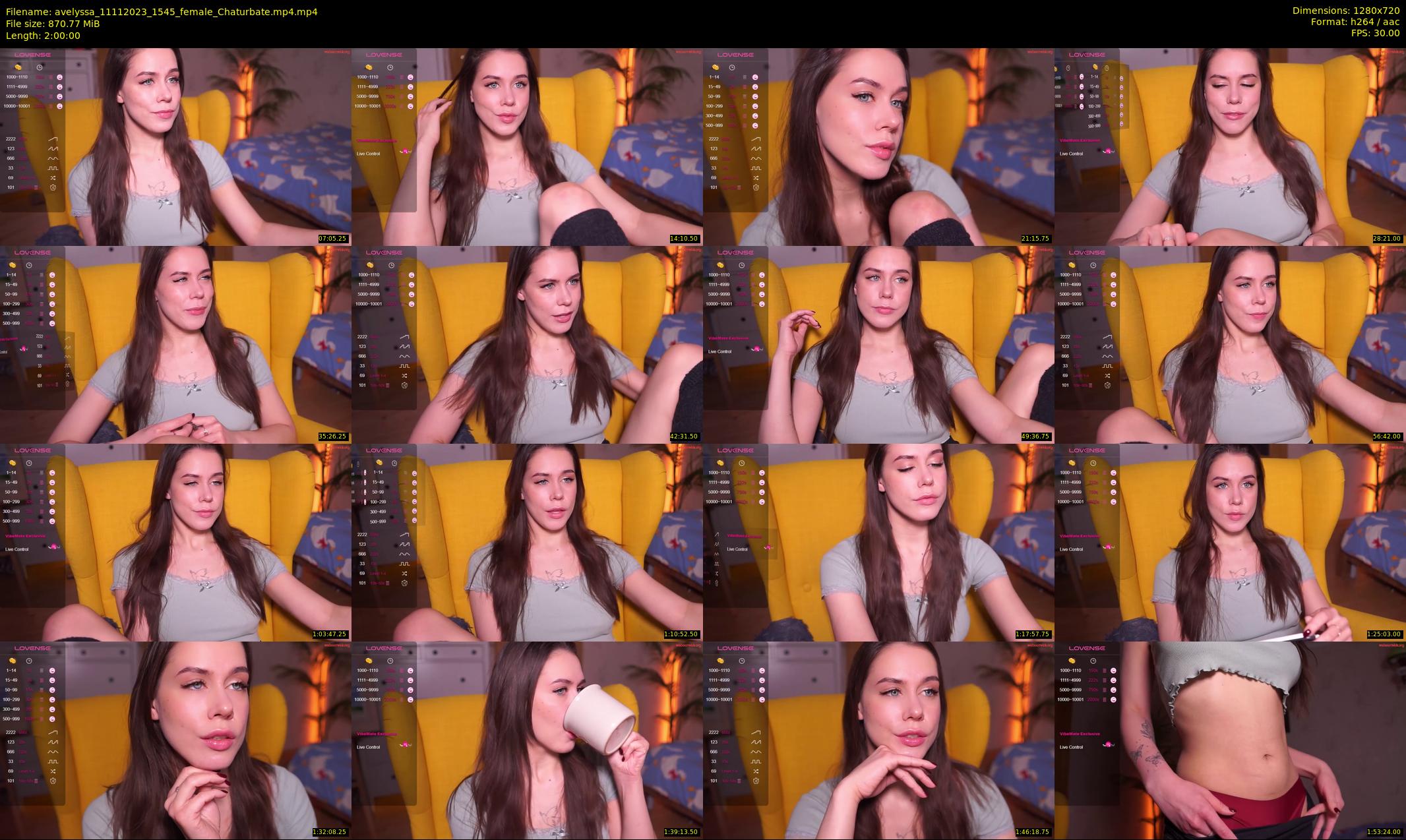 avelyssa — 120 minute Chaturbate female cam show recording, 720p, Nov 11, 2023