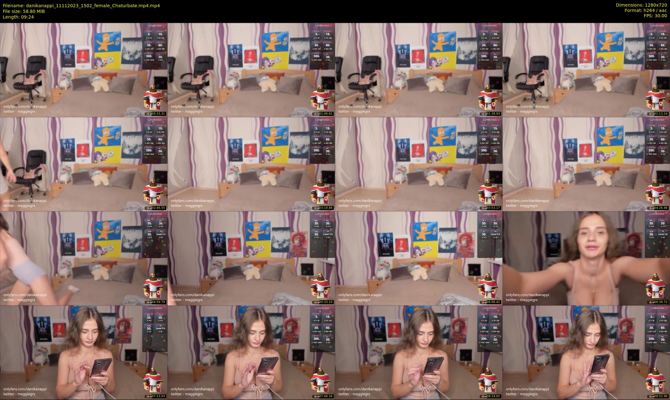 danikanappi — 10 minute Chaturbate female cam show recording, 720p, Nov 11, 2023