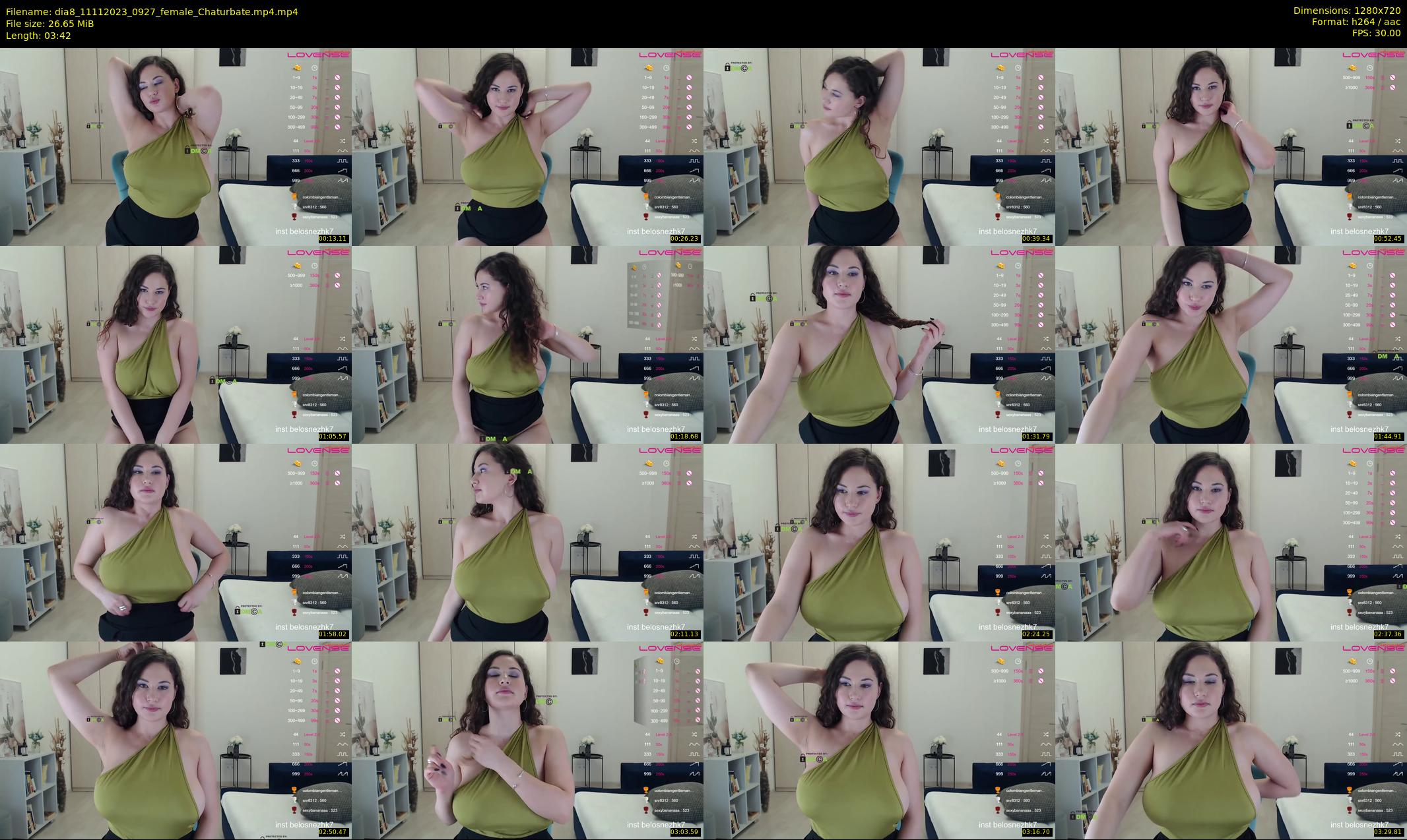 dia8 — 4 minute Chaturbate female cam show recording, 720p, Nov 11, 2023