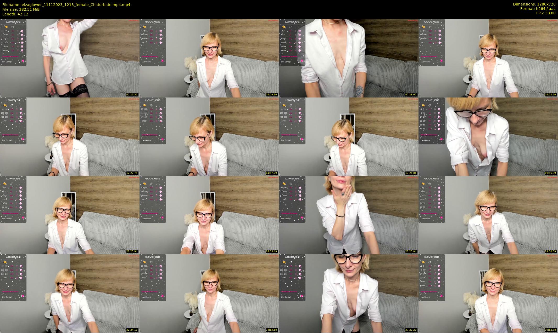 elzaglower — 43 minute Chaturbate female cam show recording, 720p, Nov 11, 2023