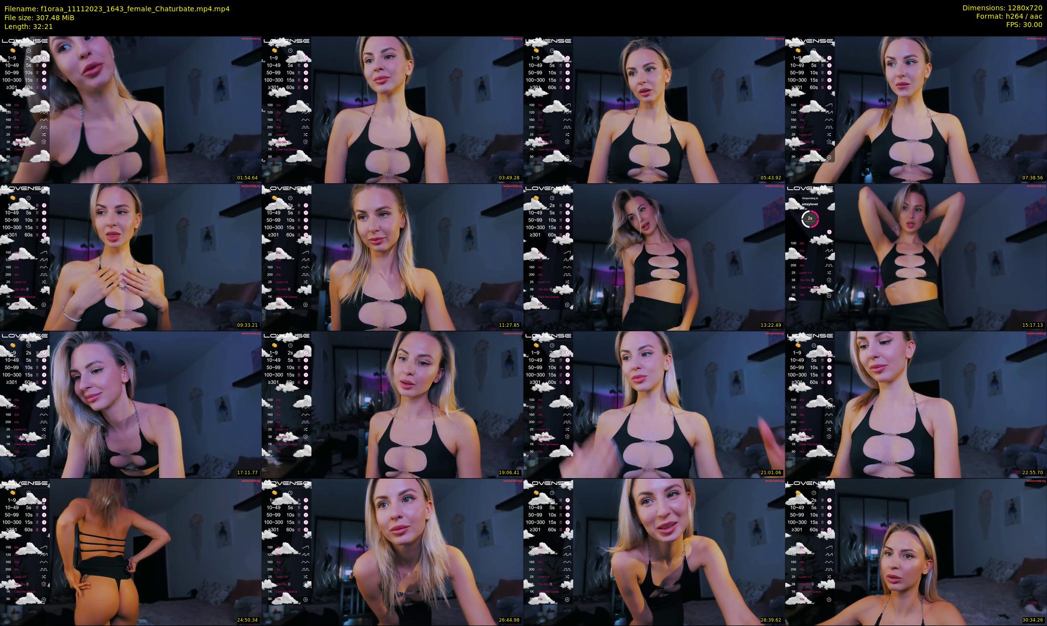 f1oraa — 33 minute Chaturbate female cam show recording, 720p, Nov 11, 2023