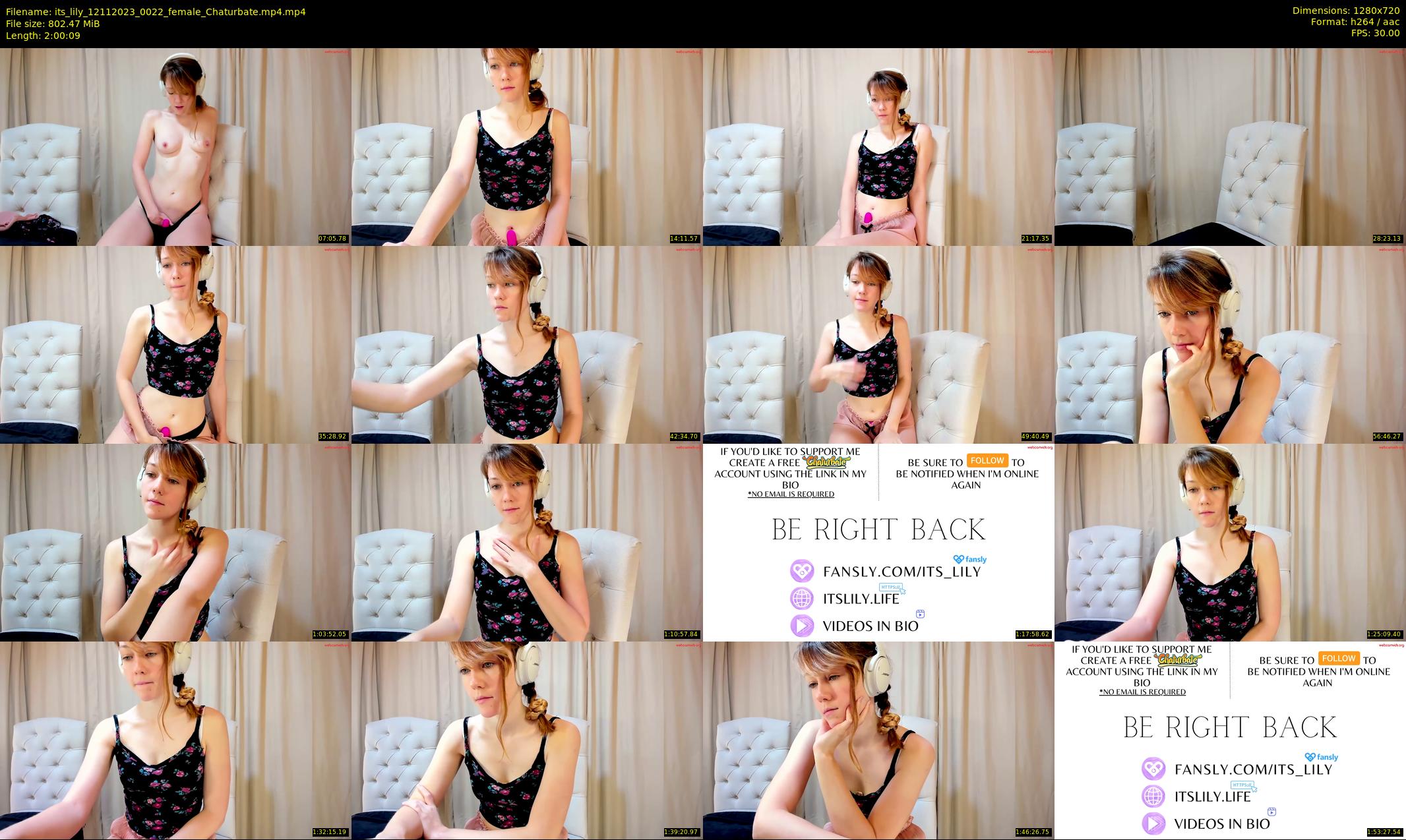 its_lily — 121 minute Chaturbate female cam show recording, 720p, Nov 12, 2023