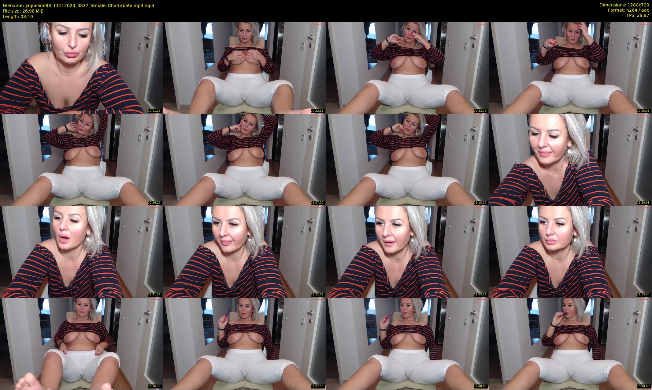 jaqueline88 — 4 minute Chaturbate female cam show recording, 720p, Nov 11, 2023