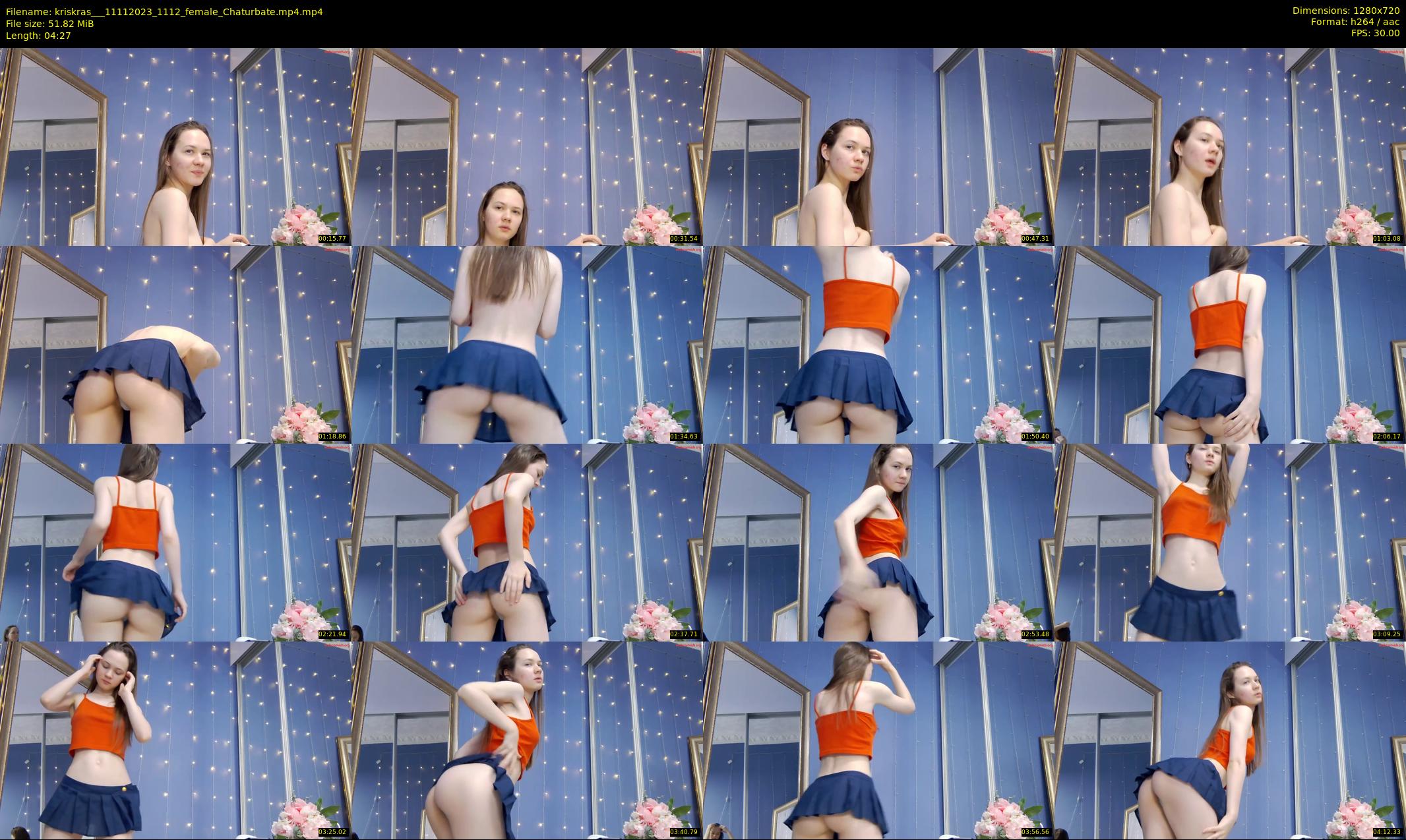 kriskras__ — 5 minute Chaturbate female cam show recording, 720p, Nov 11, 2023