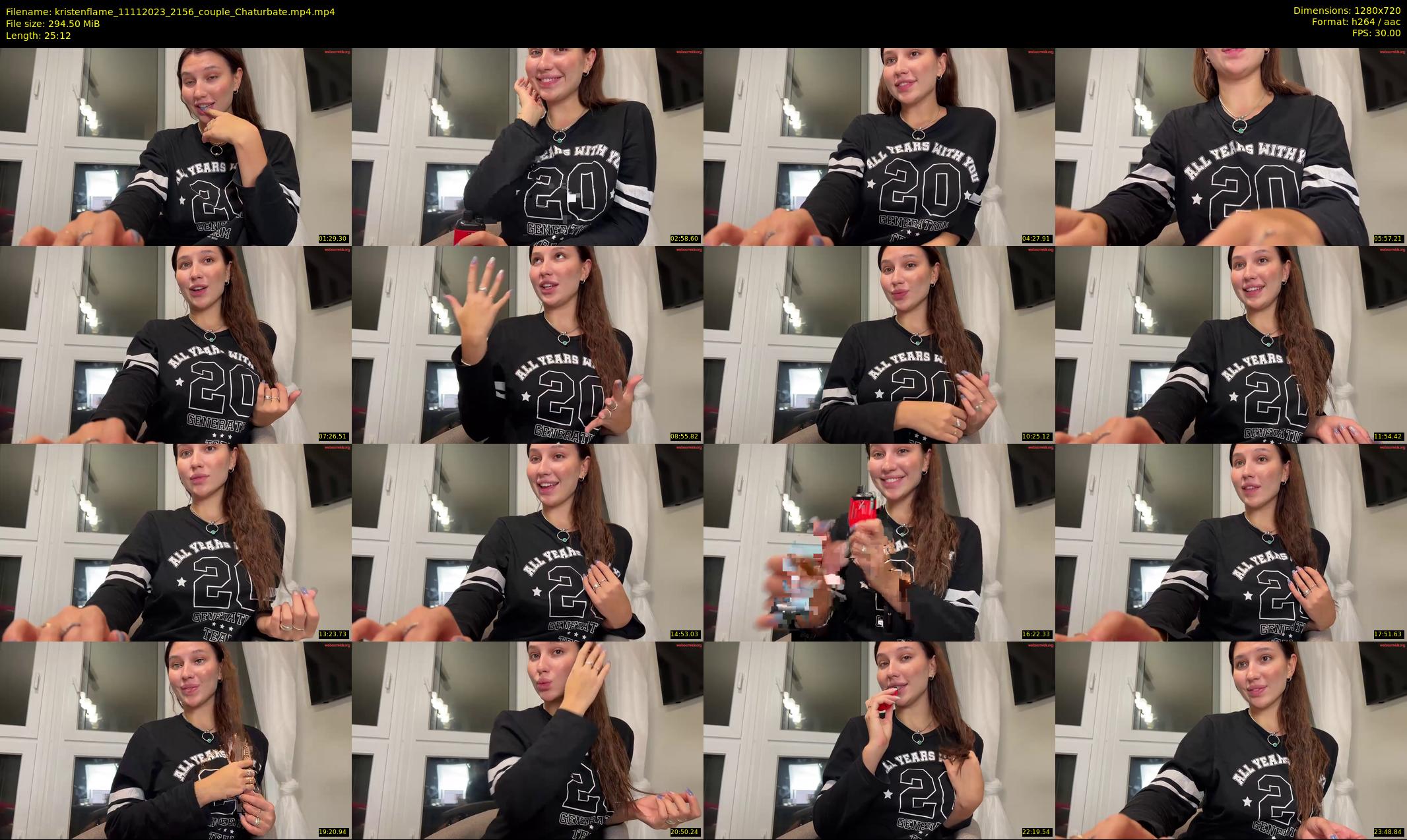 kristenflame — 26 minute Chaturbate couple cam show recording, 720p, Nov 11, 2023