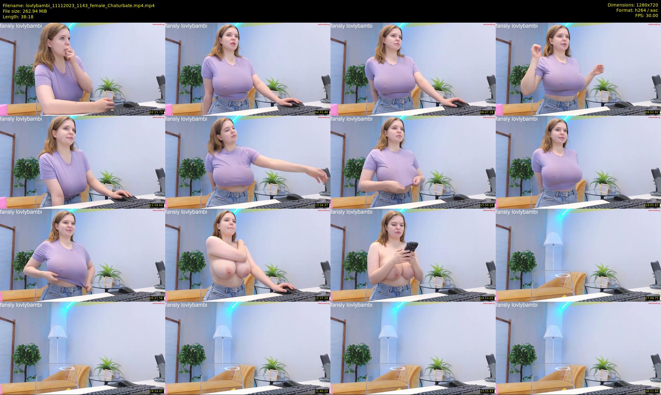 lovlybambi — 39 minute Chaturbate female cam show recording, 720p, Nov 11, 2023