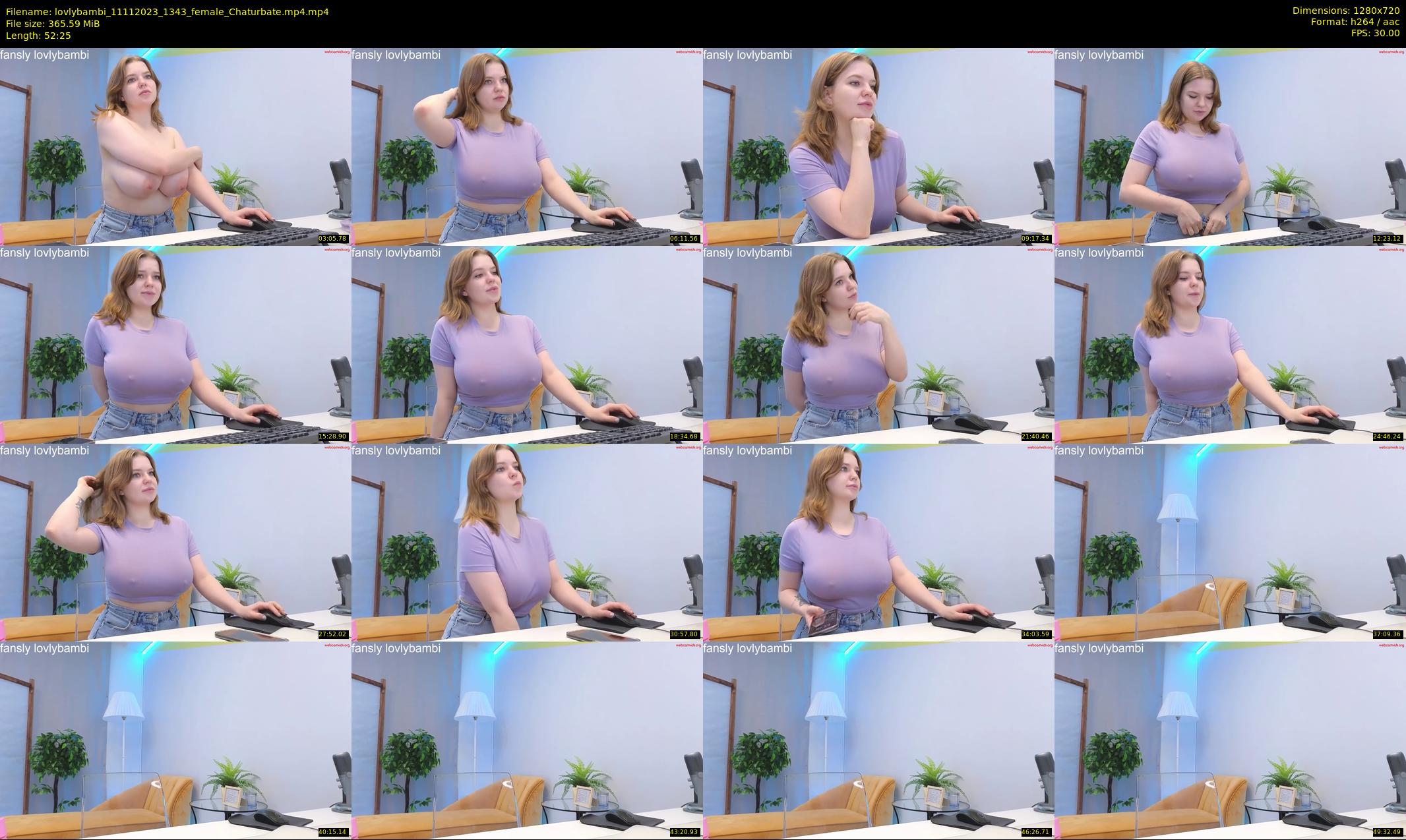 lovlybambi — 53 minute Chaturbate female cam show recording, 720p, Nov 11, 2023