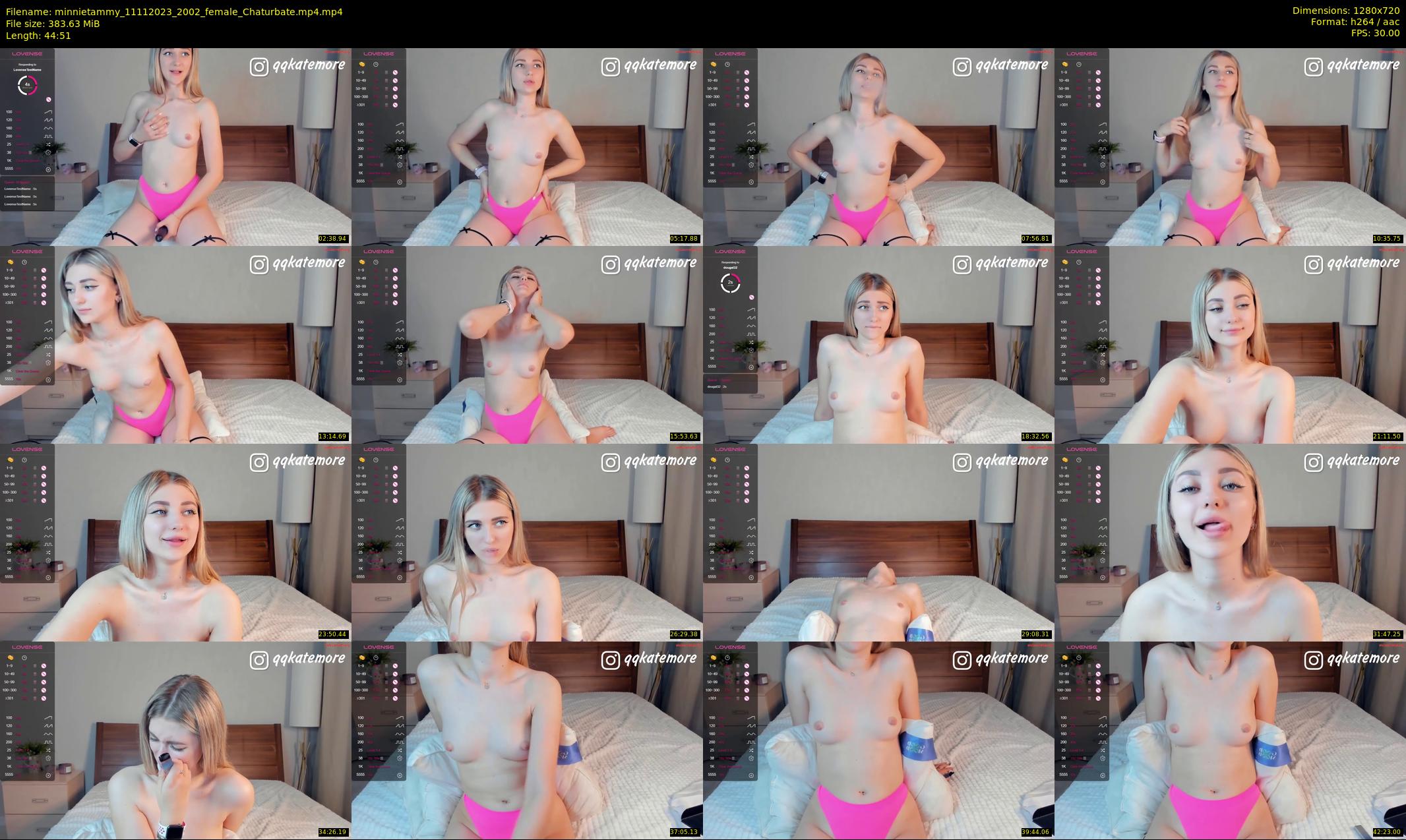 minnietammy — 45 minute Chaturbate female cam show recording, 720p, Nov 11, 2023