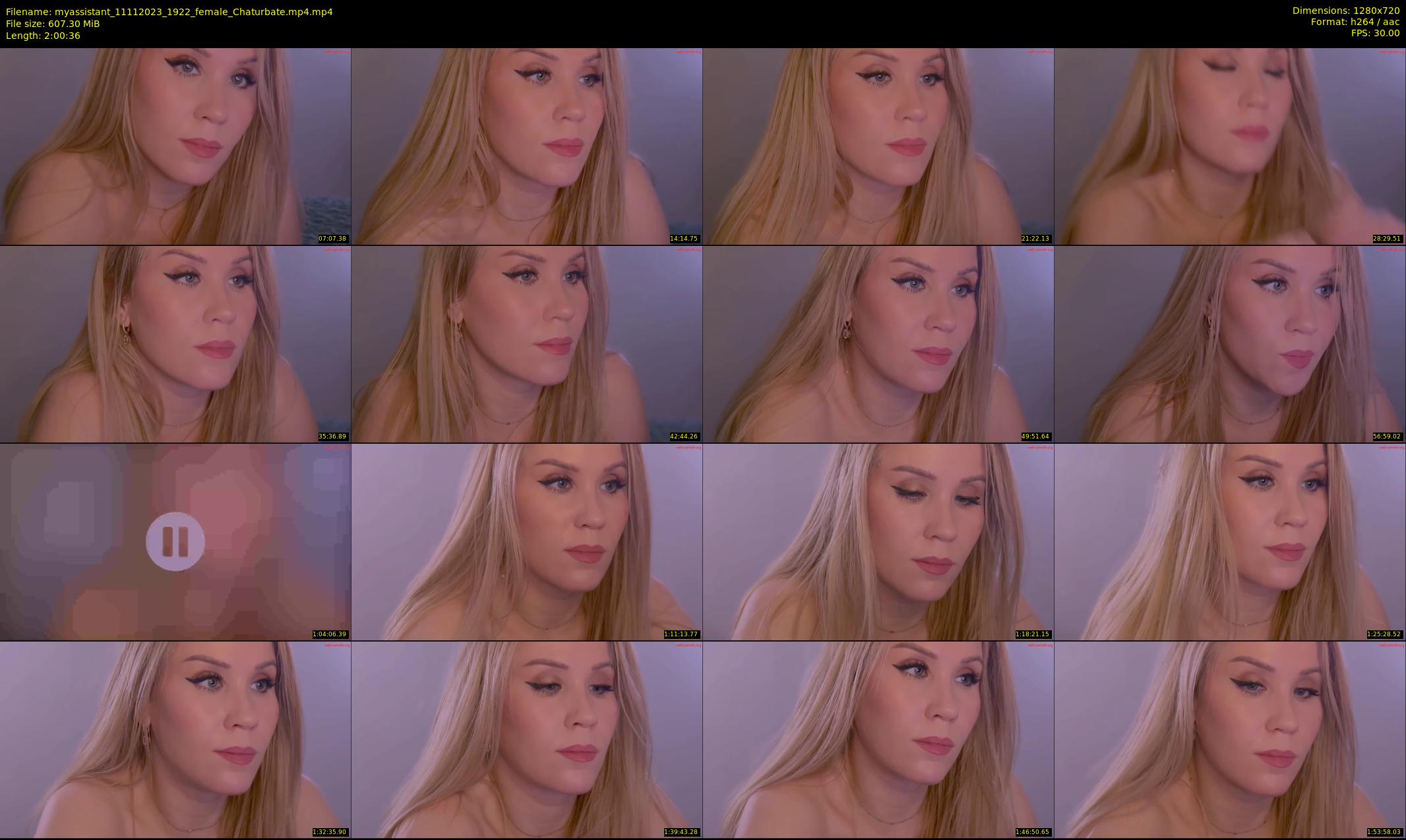 myassistant — 121 minute Chaturbate female cam show recording, 720p, Nov 11, 2023