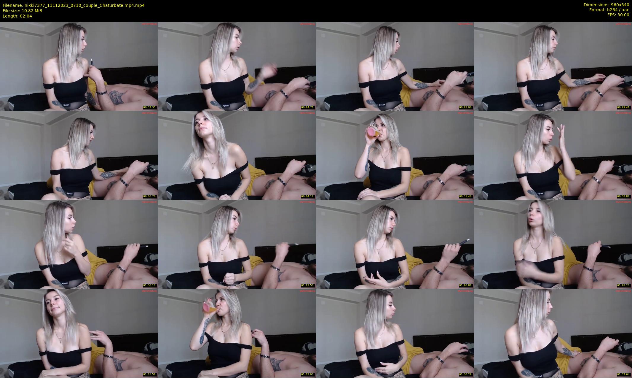 nikki7377 — 3 minute Chaturbate couple cam show recording, 480p, Nov 11, 2023