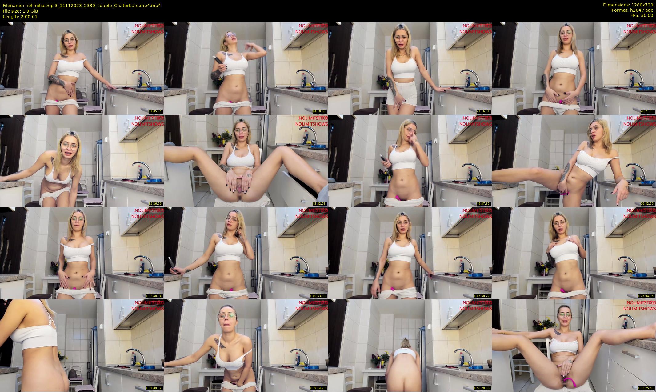 nolimitscoupl3 — 121 minute Chaturbate couple cam show recording, 720p, Nov 11, 2023