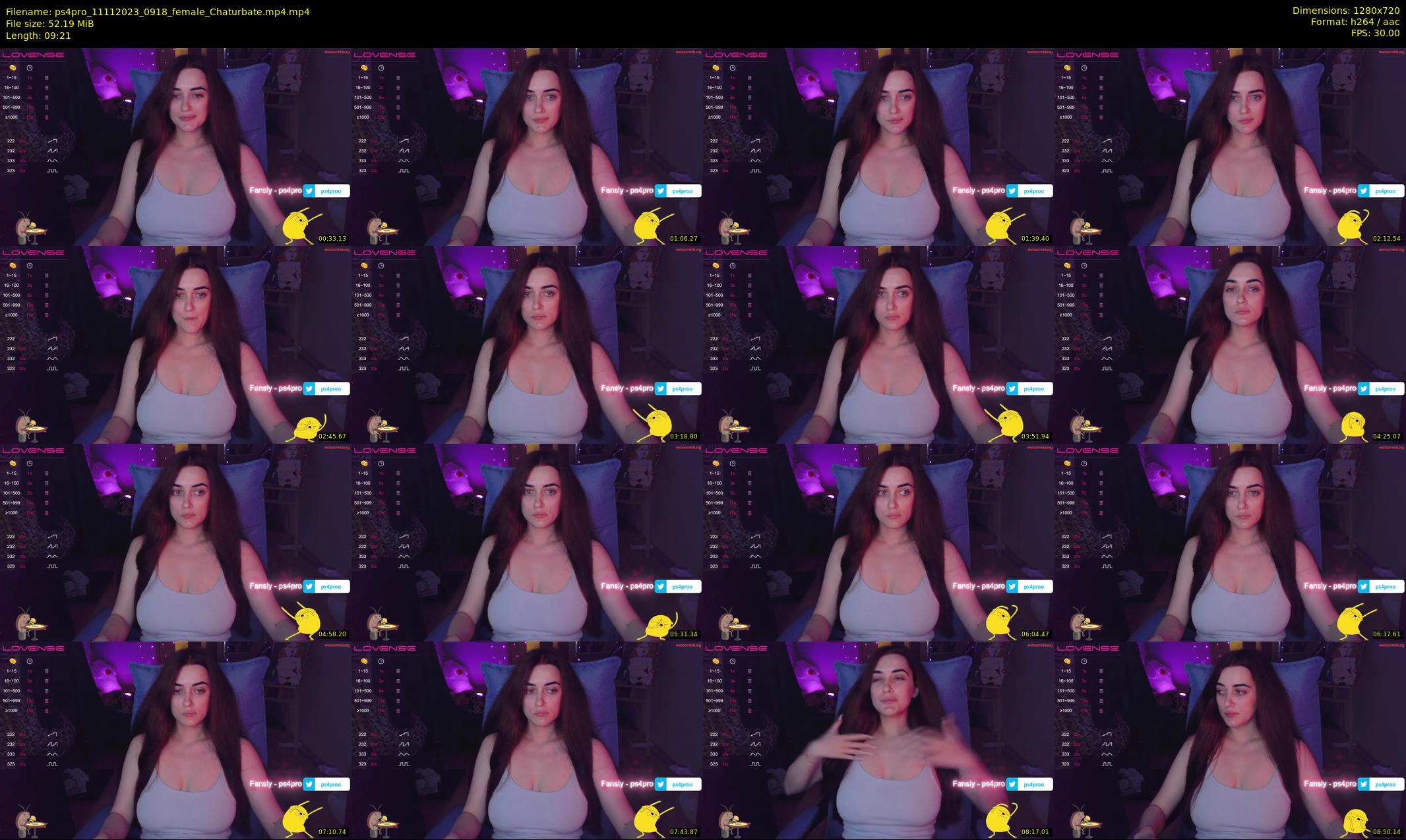 ps4pro — 10 minute Chaturbate female cam show recording, 720p, Nov 11, 2023
